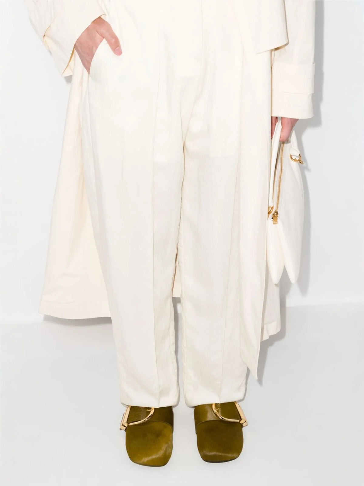 Downing buckle mules