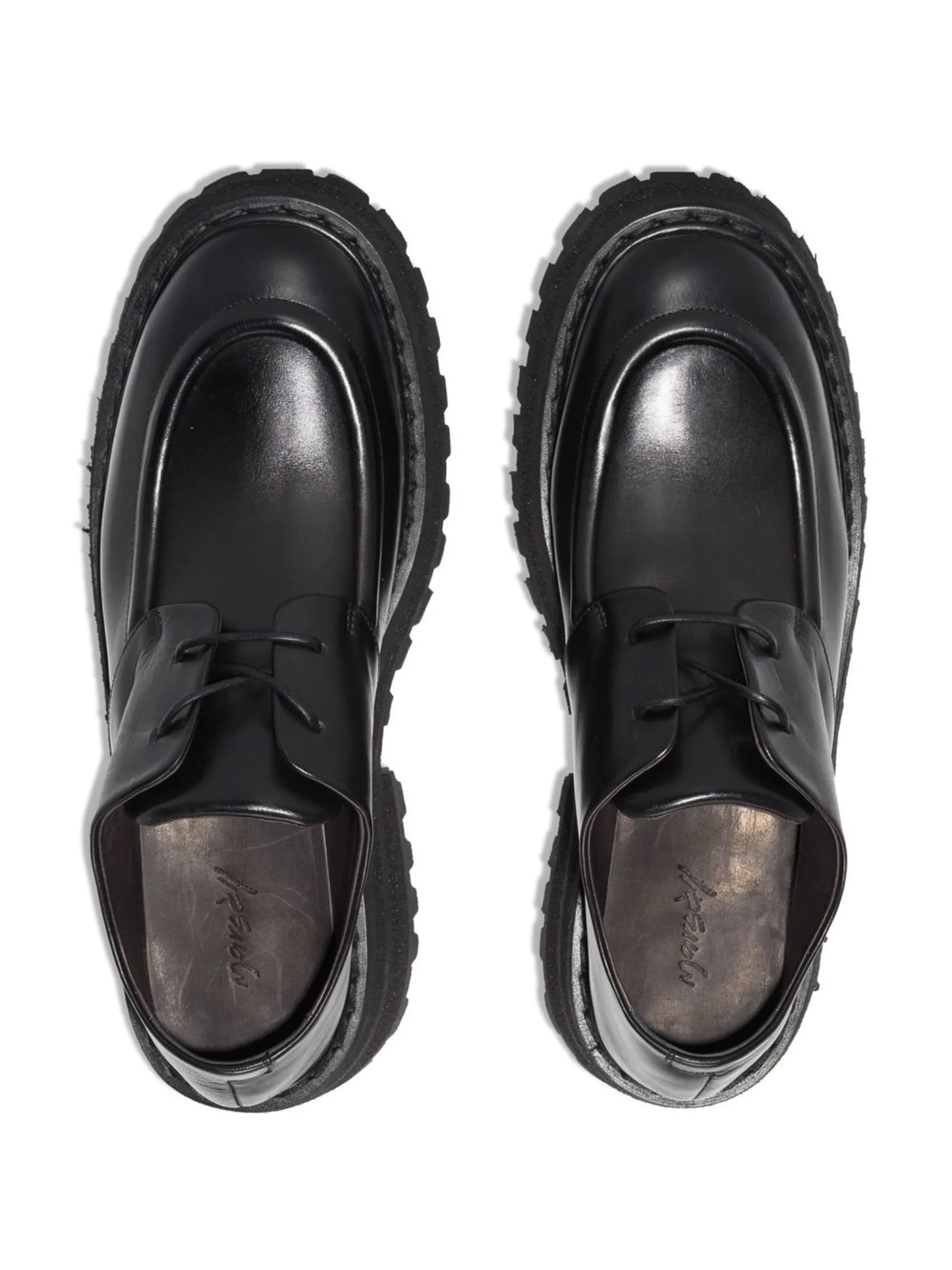 ridged-sole Derby shoes