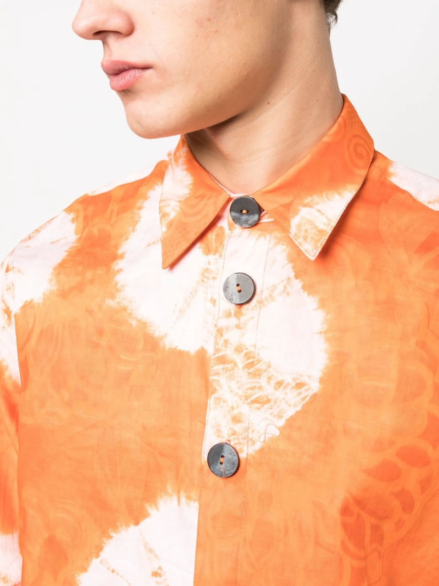 tie-dye long-sleeve shirt