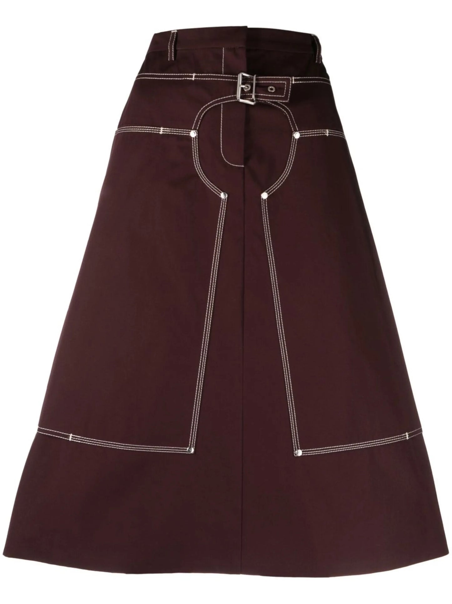 A-line midi skirt