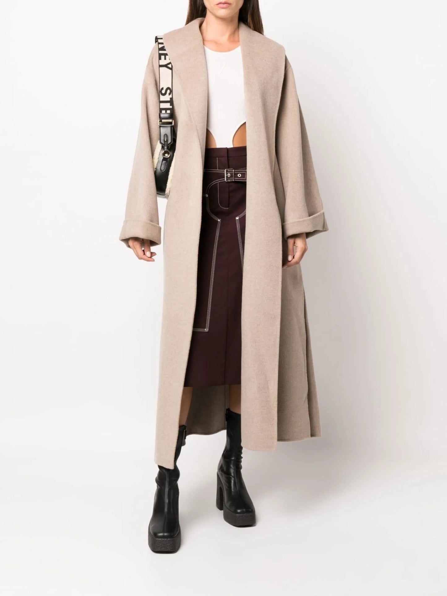 A-line midi skirt