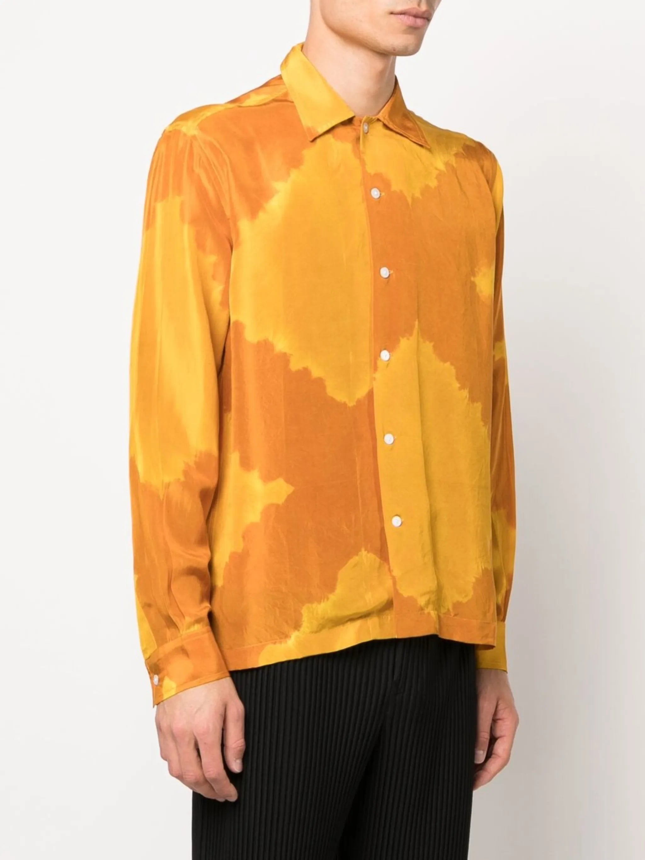Lehariya Dye silk shirt