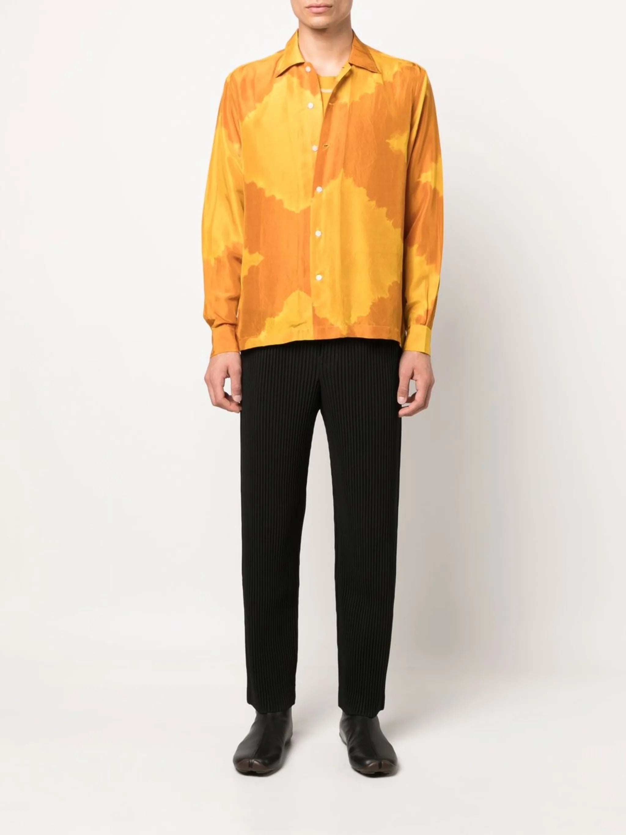 Lehariya Dye silk shirt