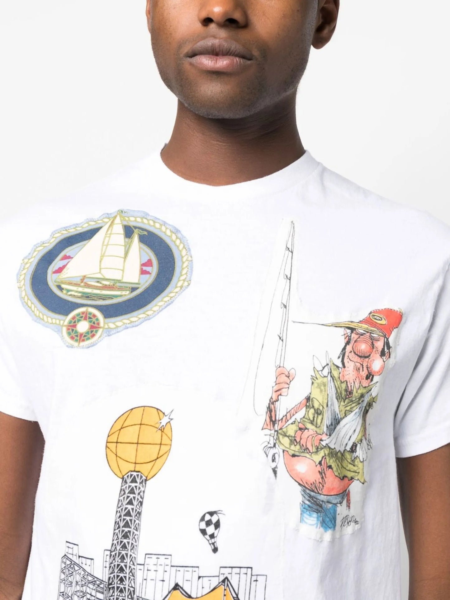 graphic-print crew-neck T-shirt