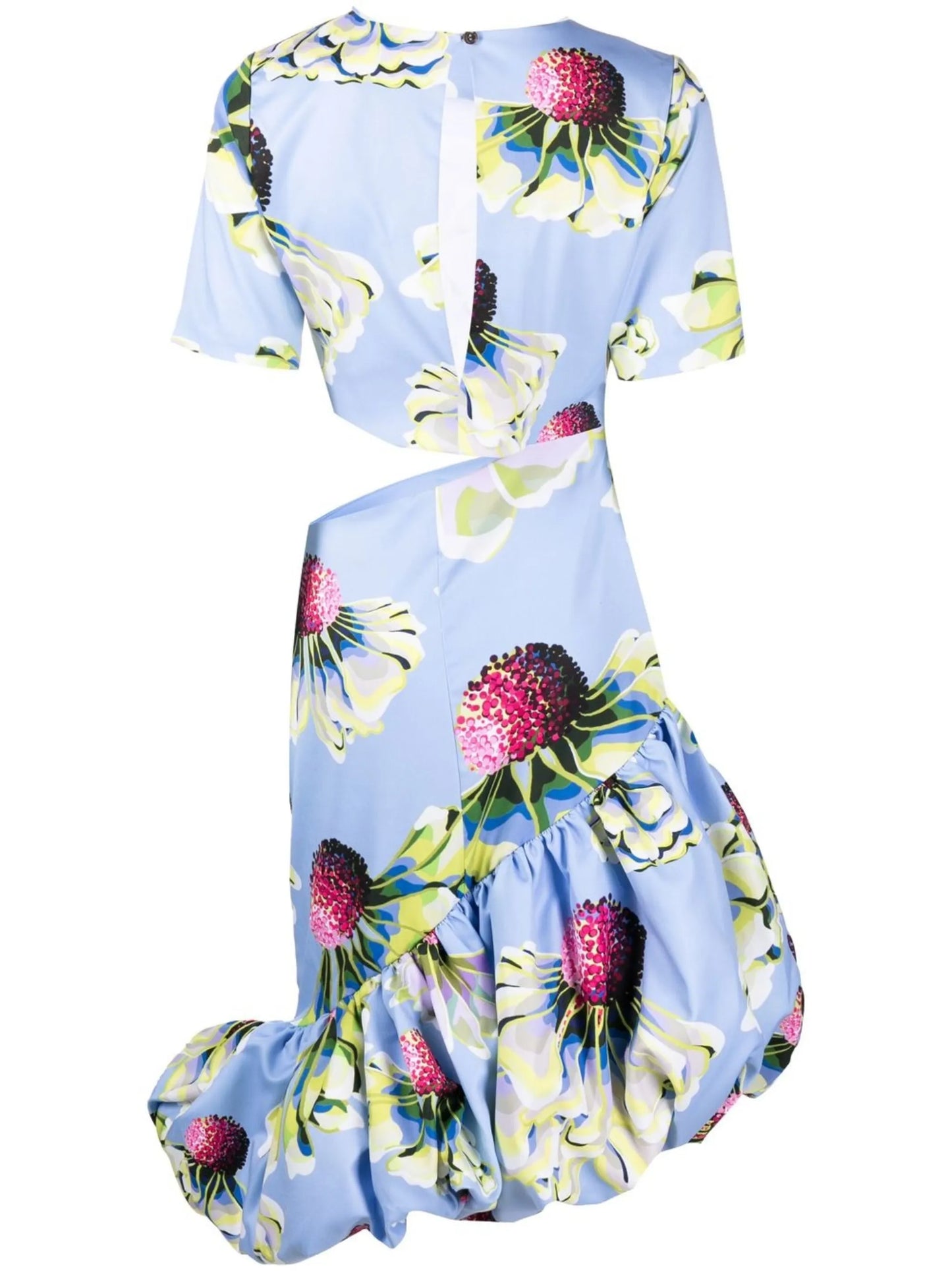 graphic-print short-sleeve dress