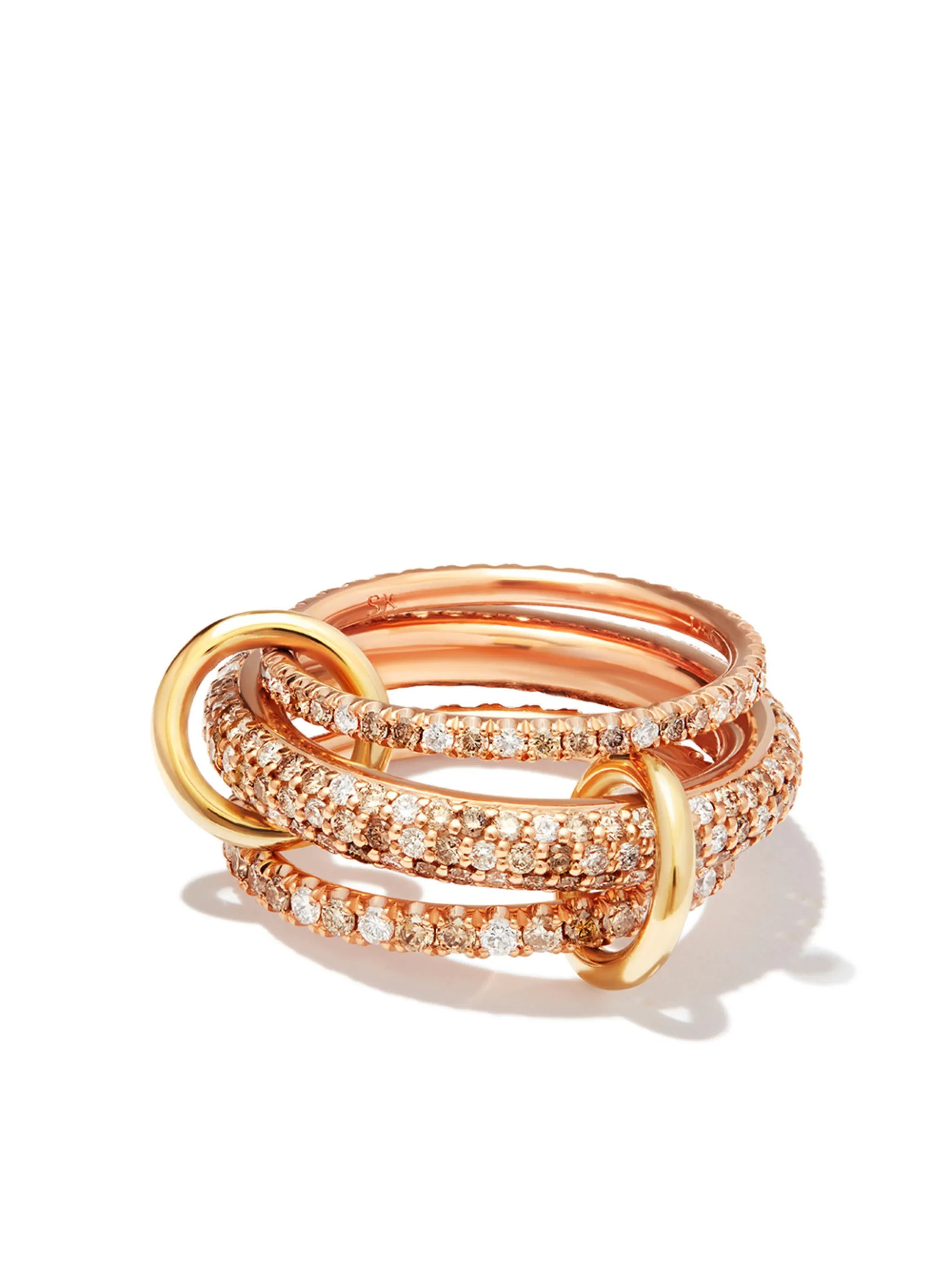 18K rose gold Nova Rose diamond ring