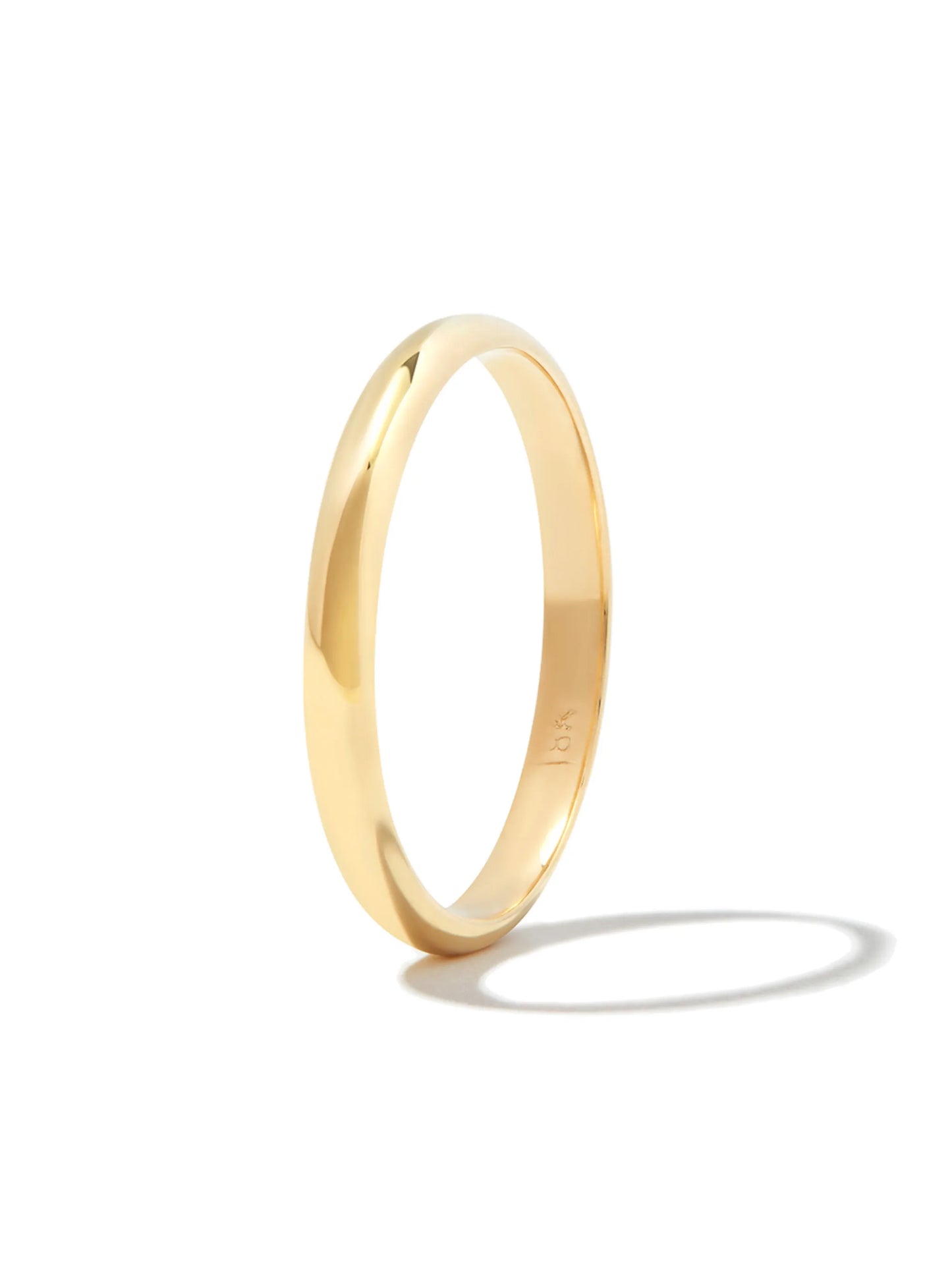 18K yellow gold Half Round ring