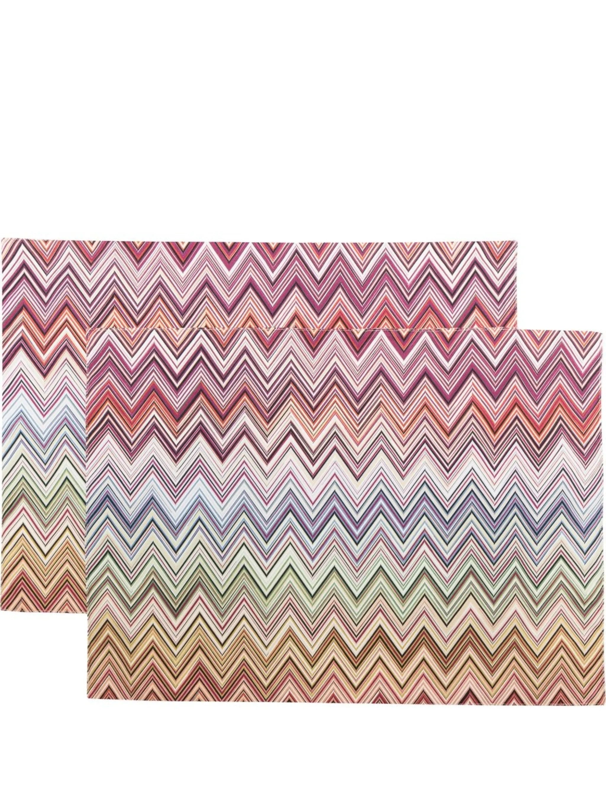 zigzag-print placemats (set of two)