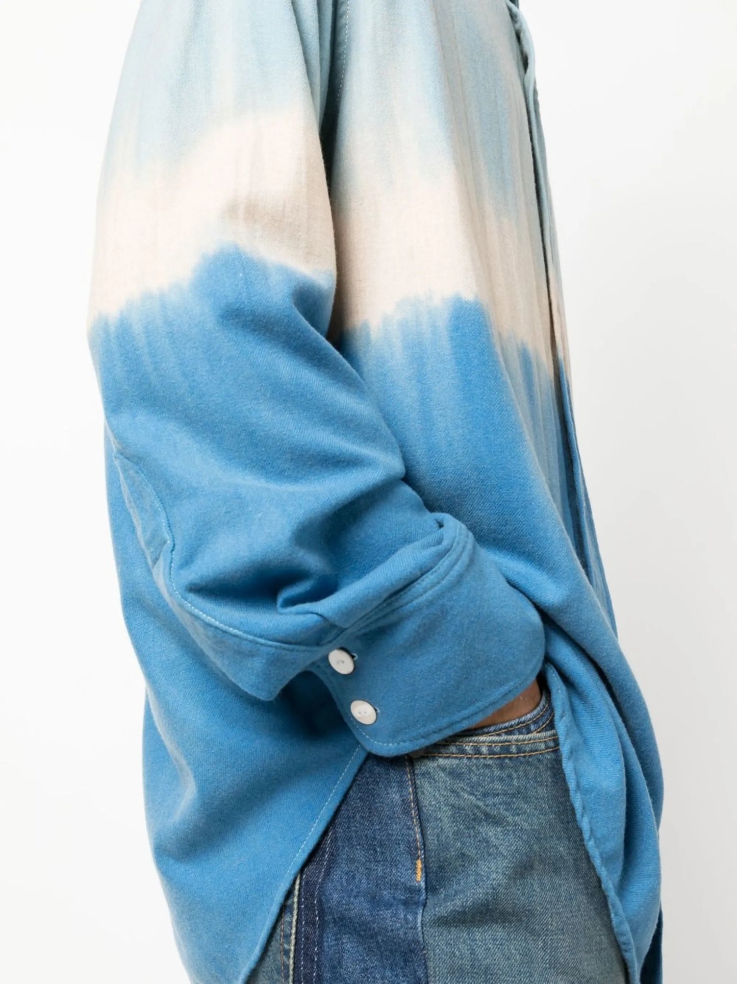 tie-dye long-sleeved shirt