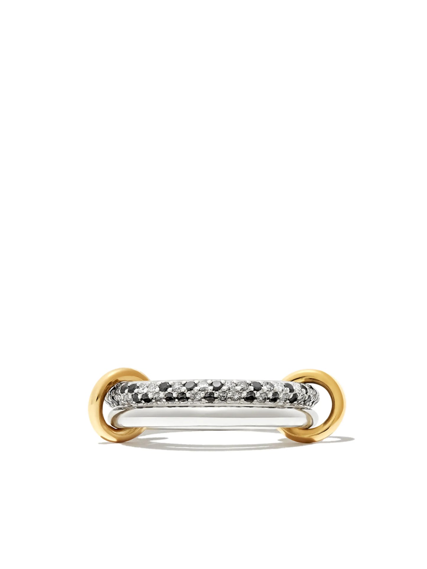 18K white gold Virgo Petite Noir diamond ring