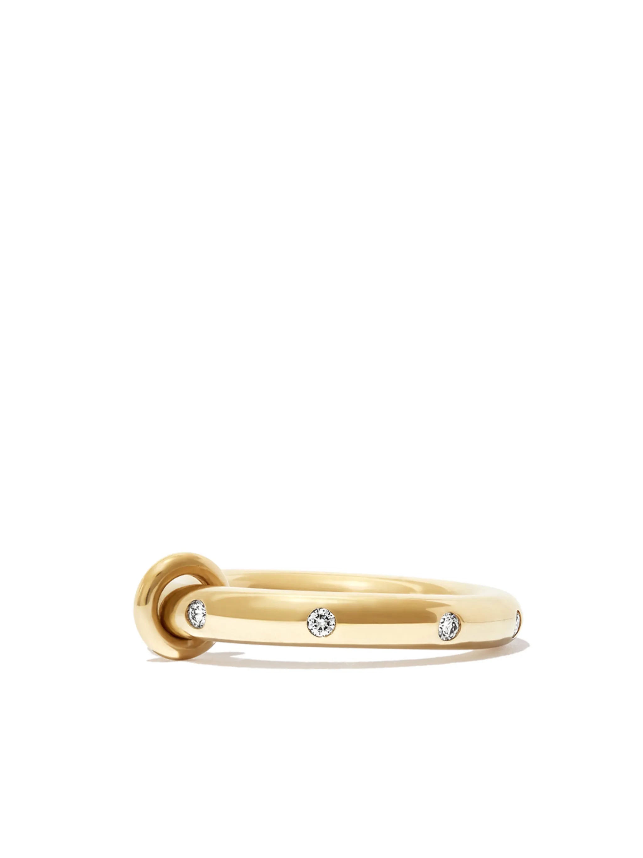 18K yellow gold Ovio diamond ring