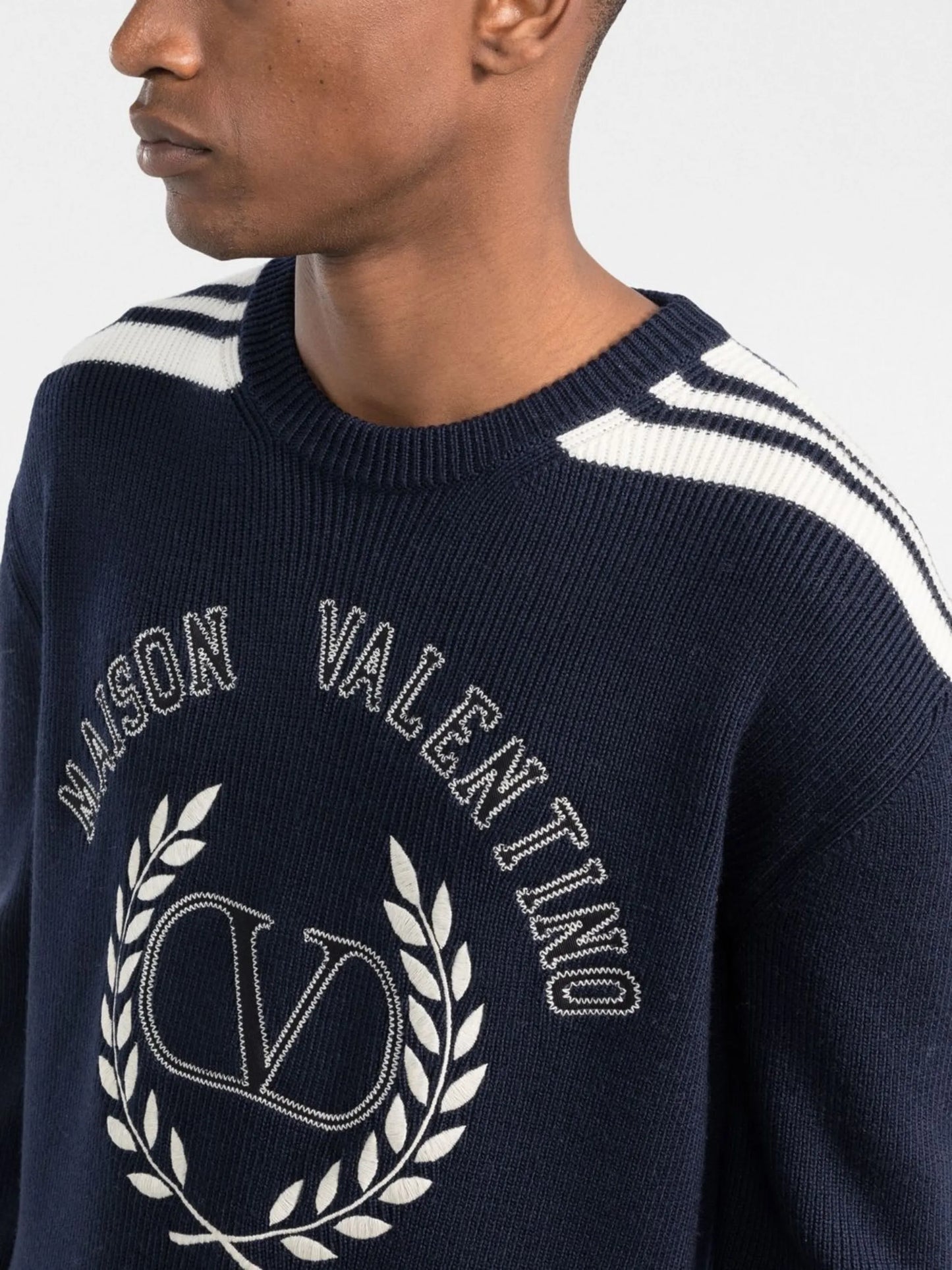 logo-embroidered jumper