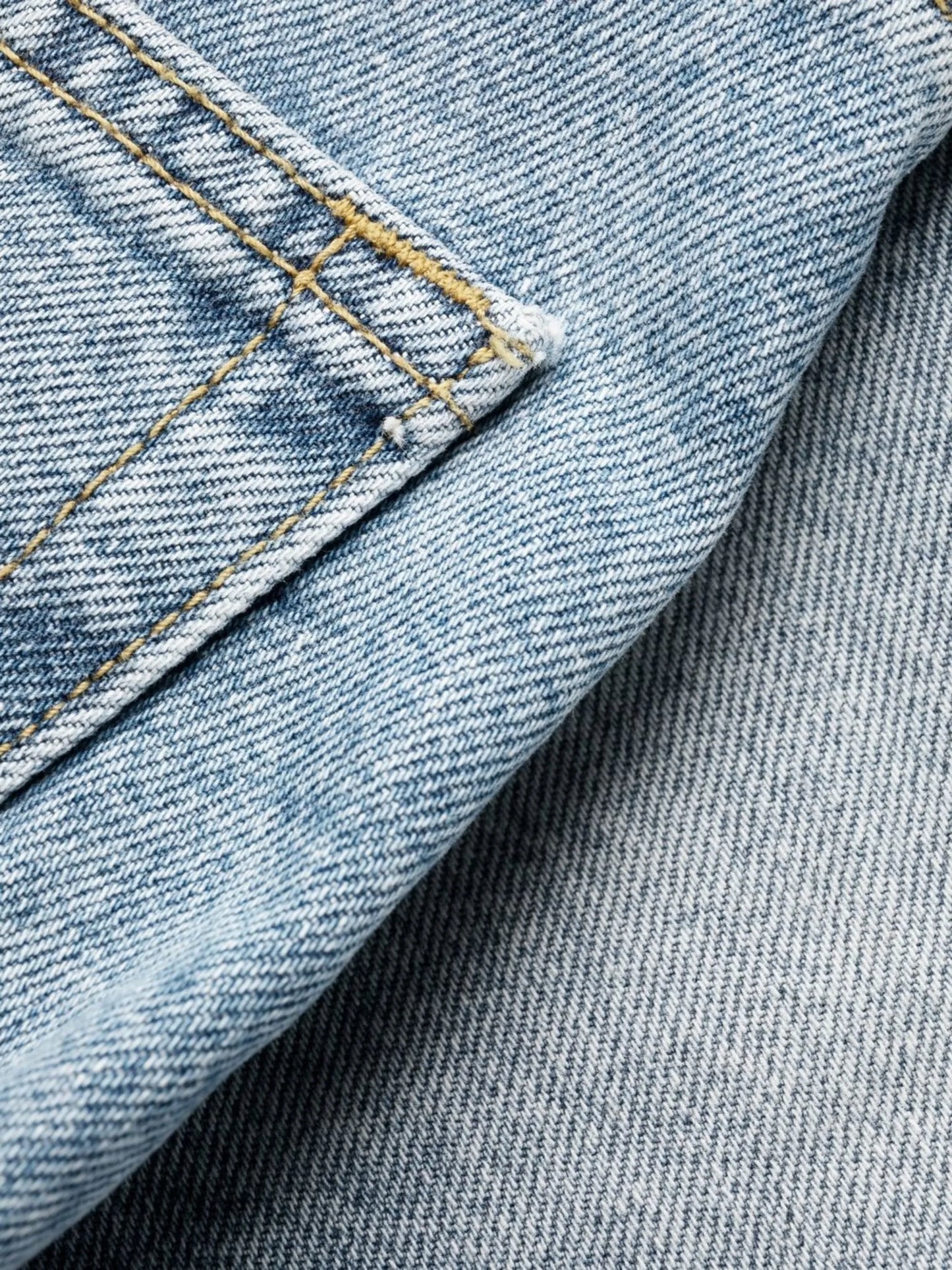 faded-effect straight-leg jeans