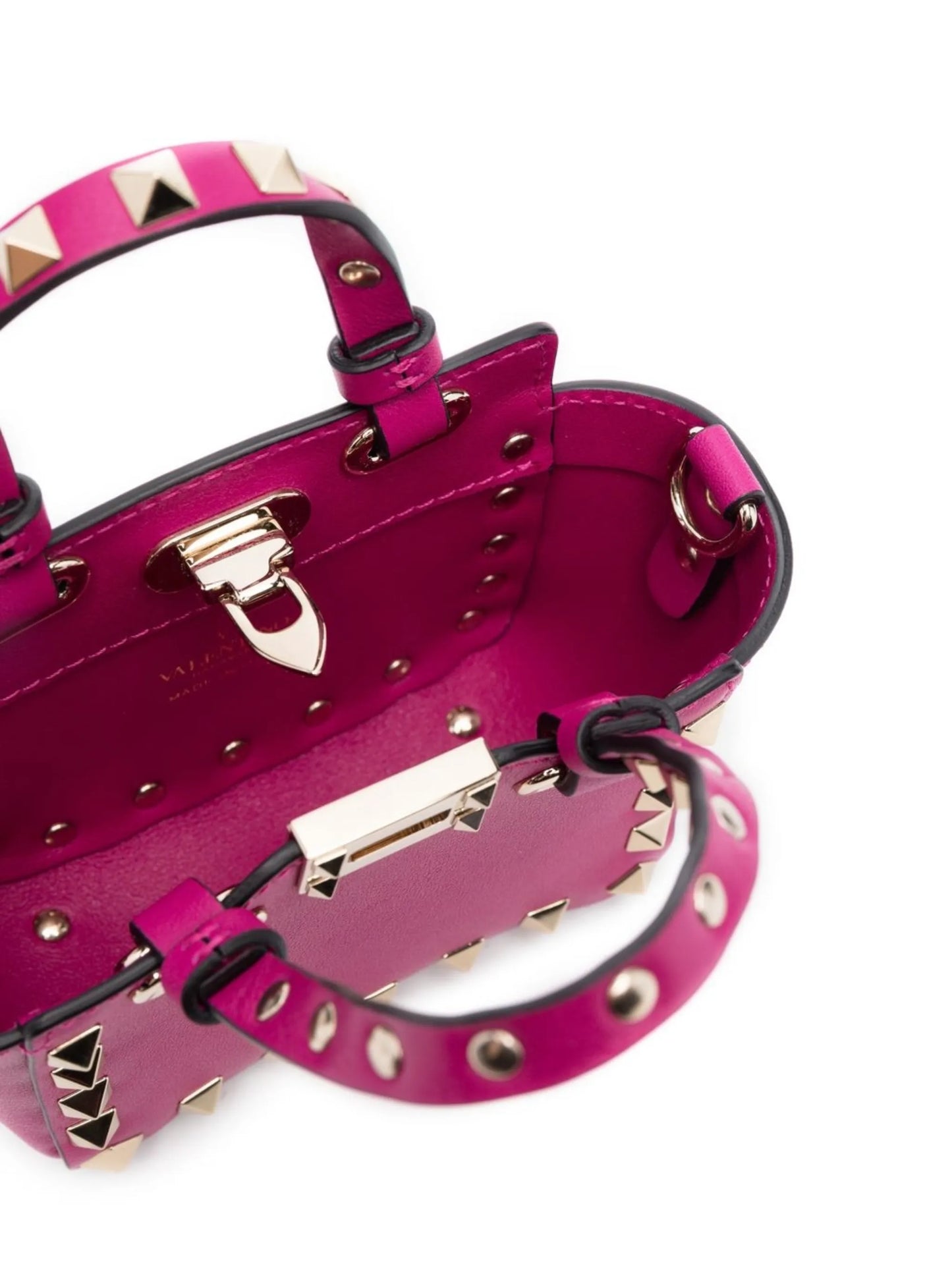 Rockstud leather mini bag
