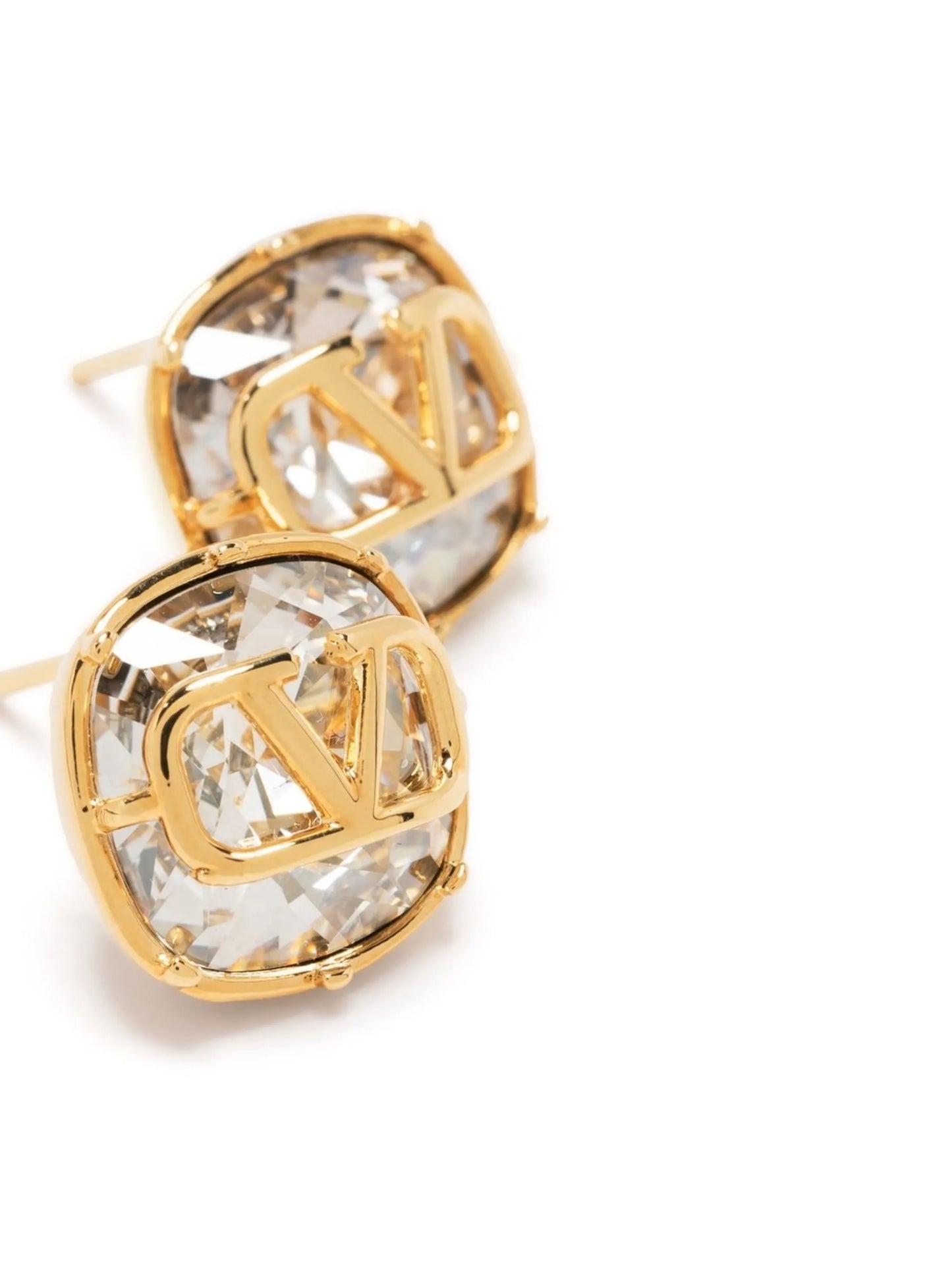 VLogo Signature crystal-embellished earrings