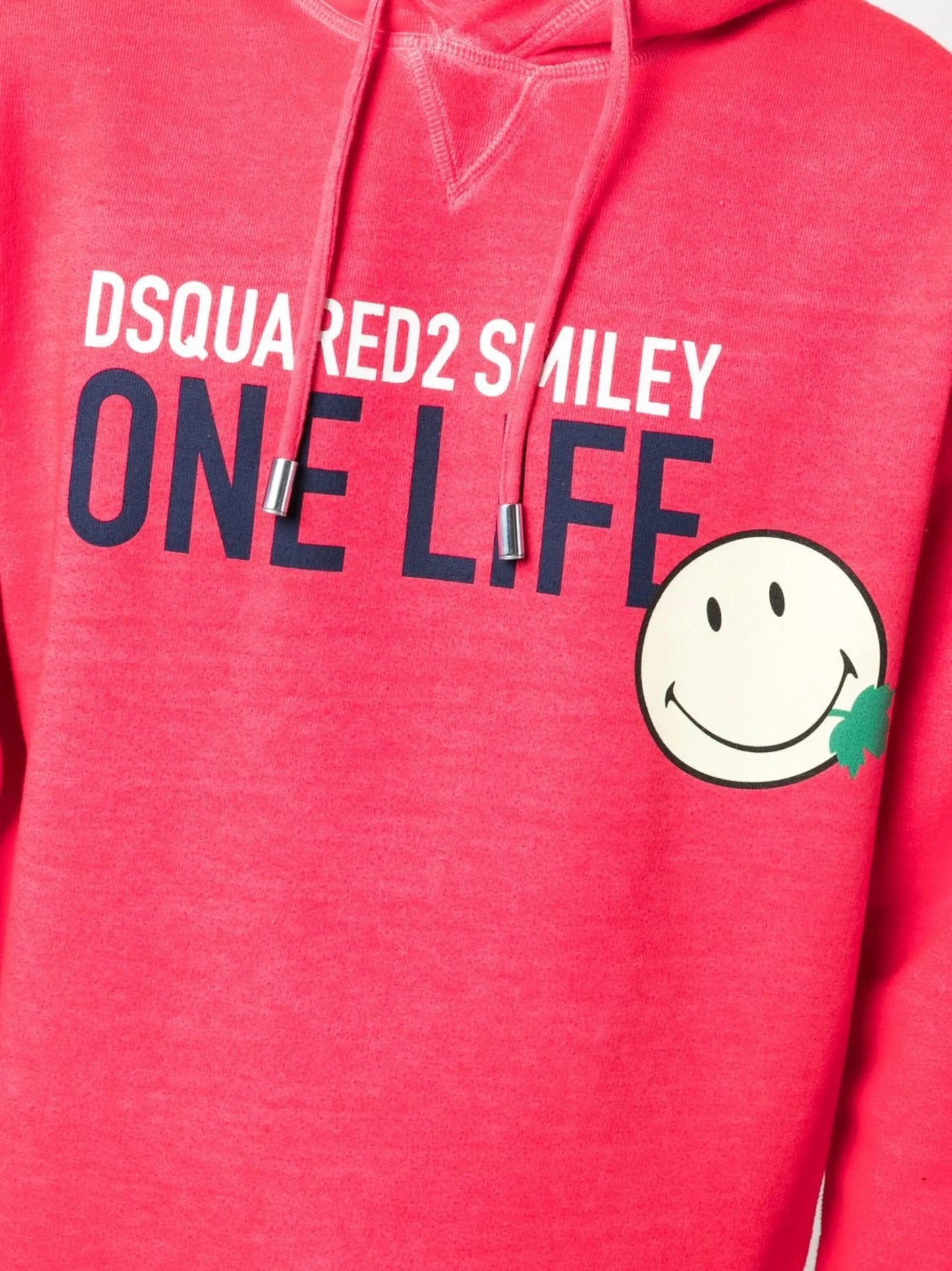 logo-print cotton hoodie