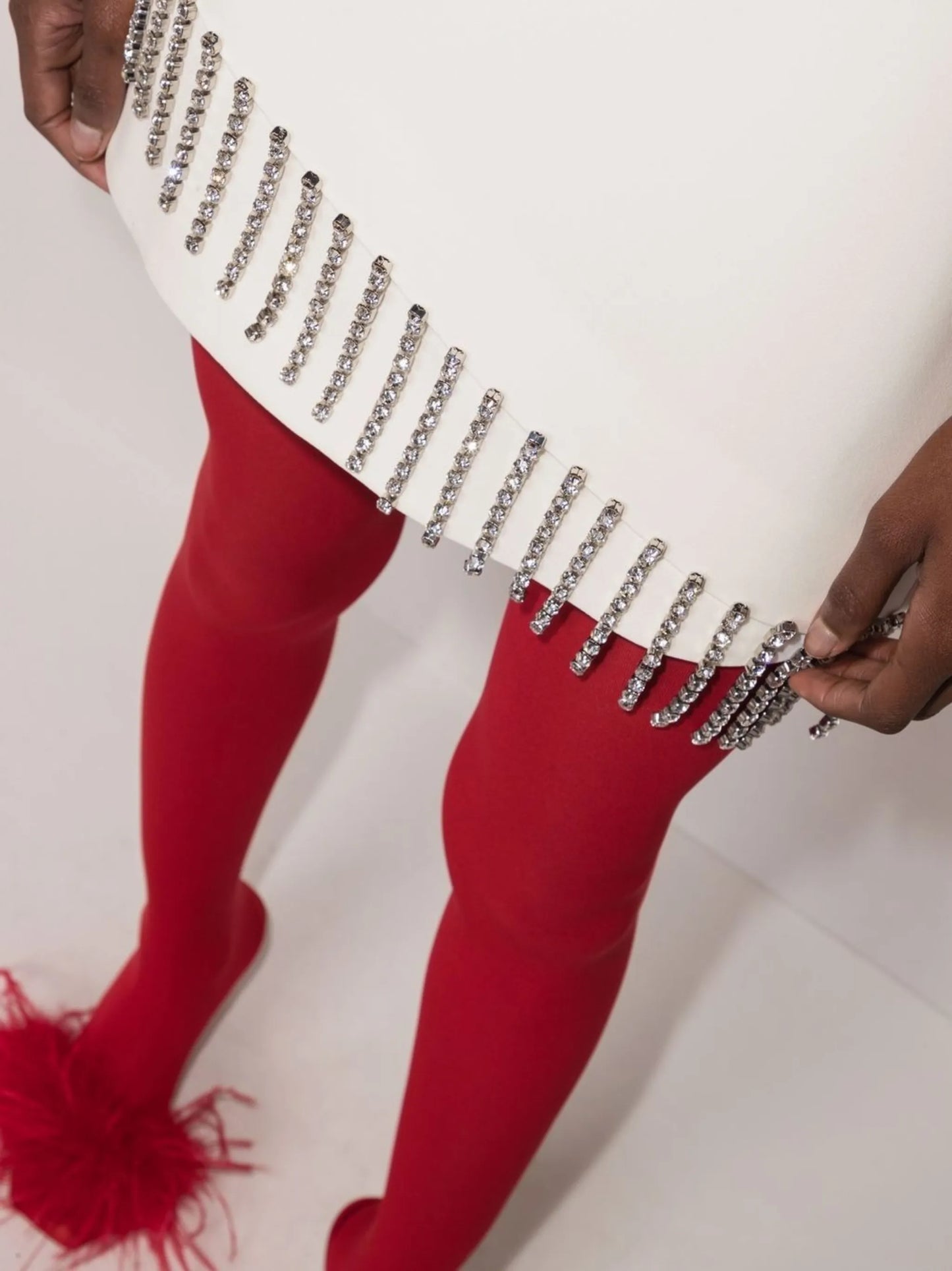 Crystal Cupchain sleeveless dress