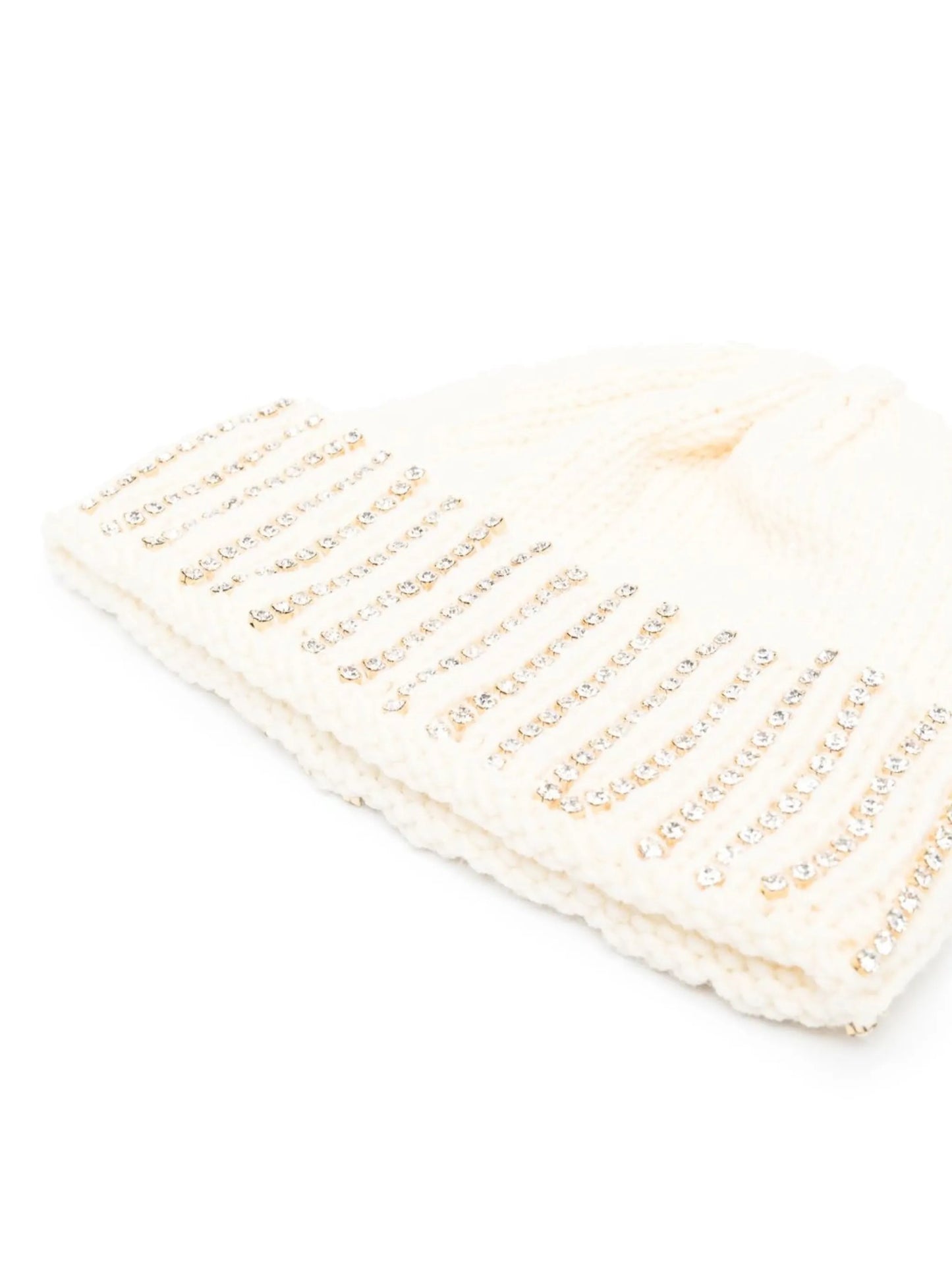 crystal-embellished beanie hat