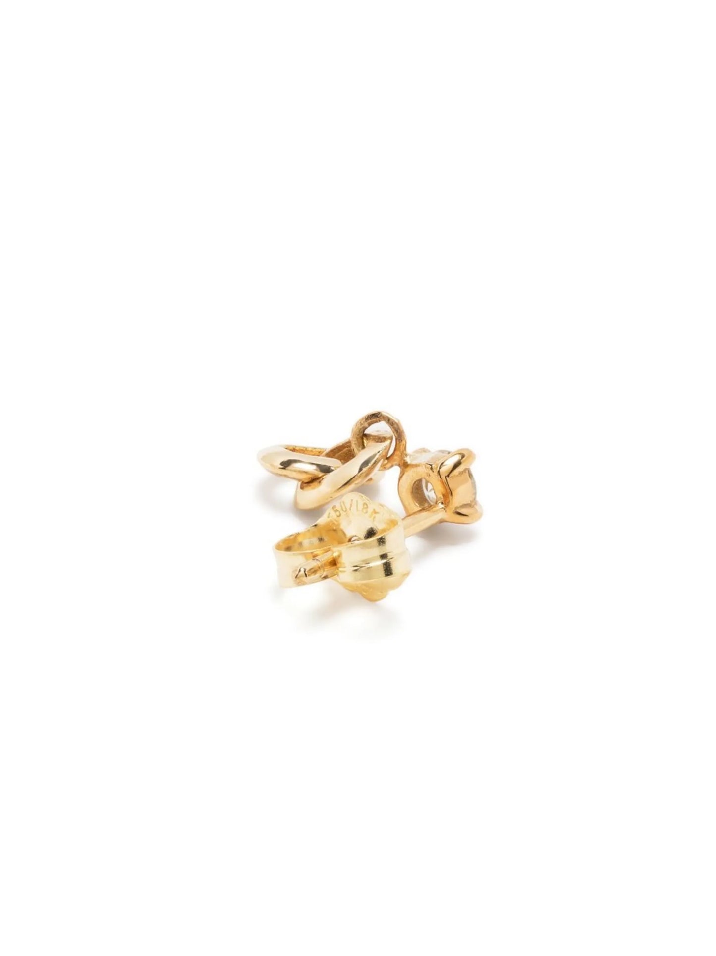 18kt yellow gold diamond earrings