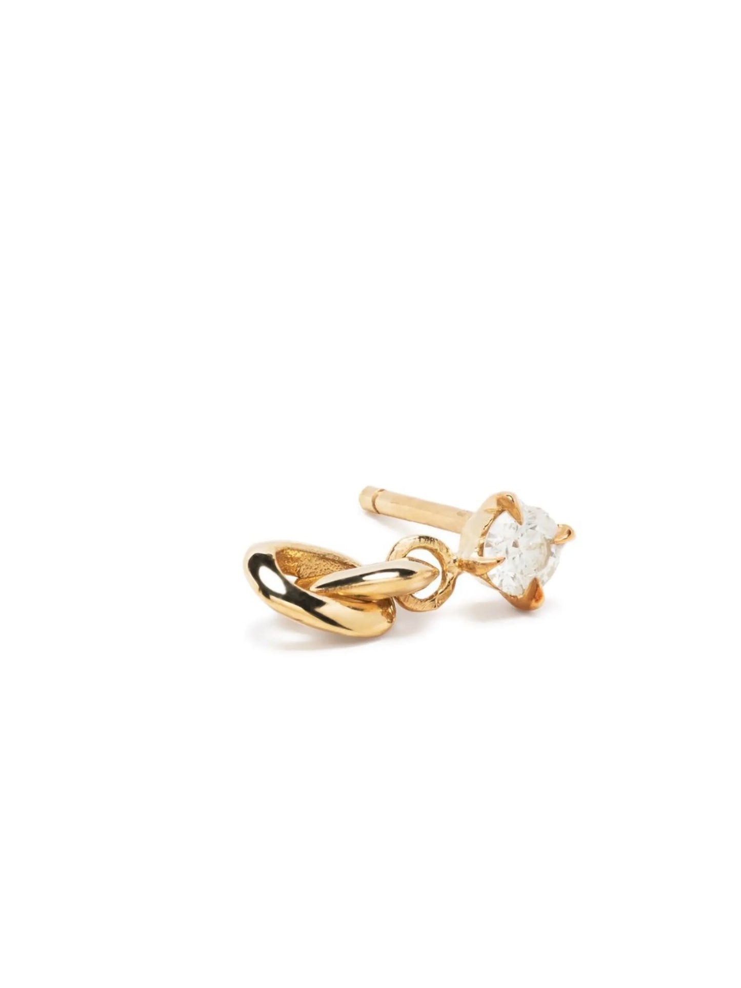 18kt yellow gold diamond earrings