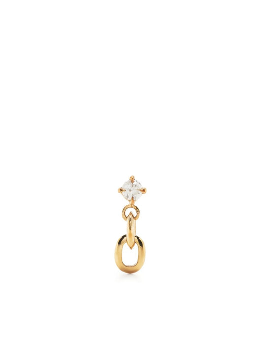 18kt yellow gold diamond earrings
