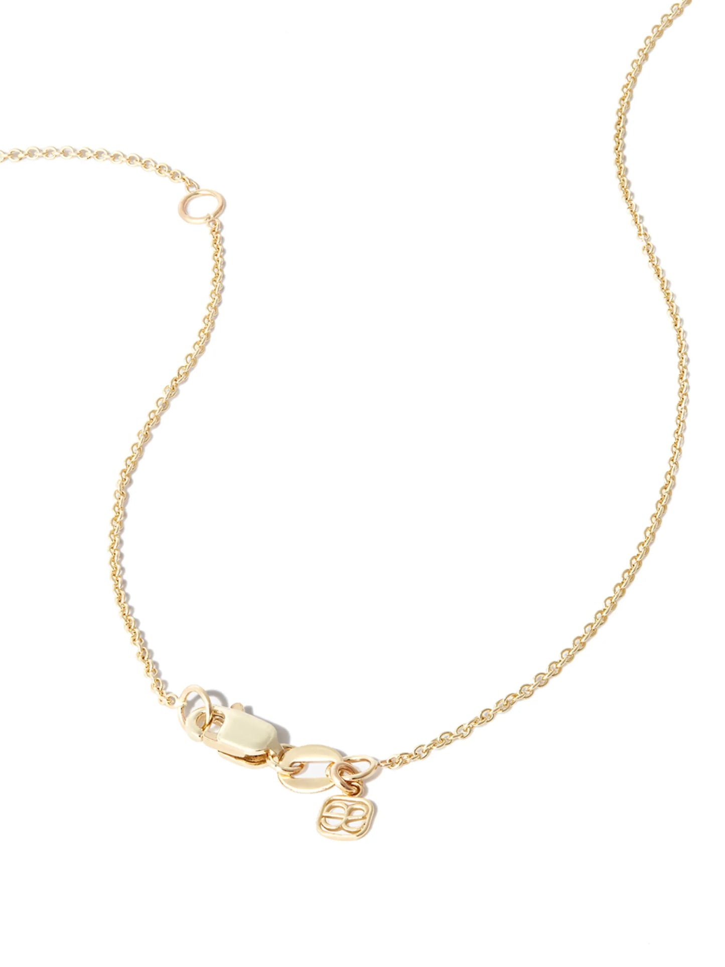 14kt yellow gold Camellia diamond necklace