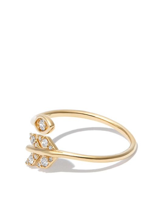 14kt yellow gold Marquis diamond ring
