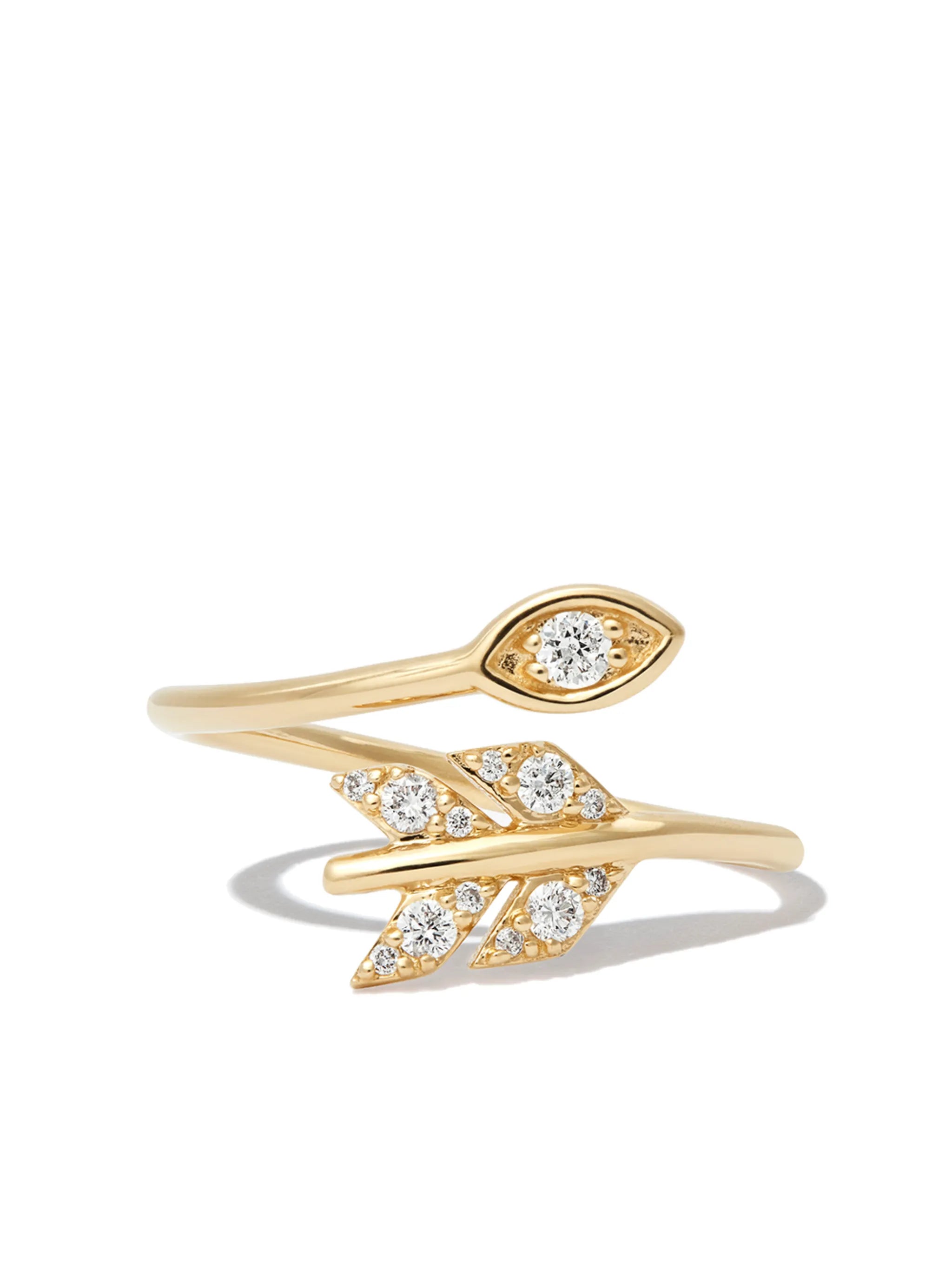 14kt yellow gold Marquis diamond ring