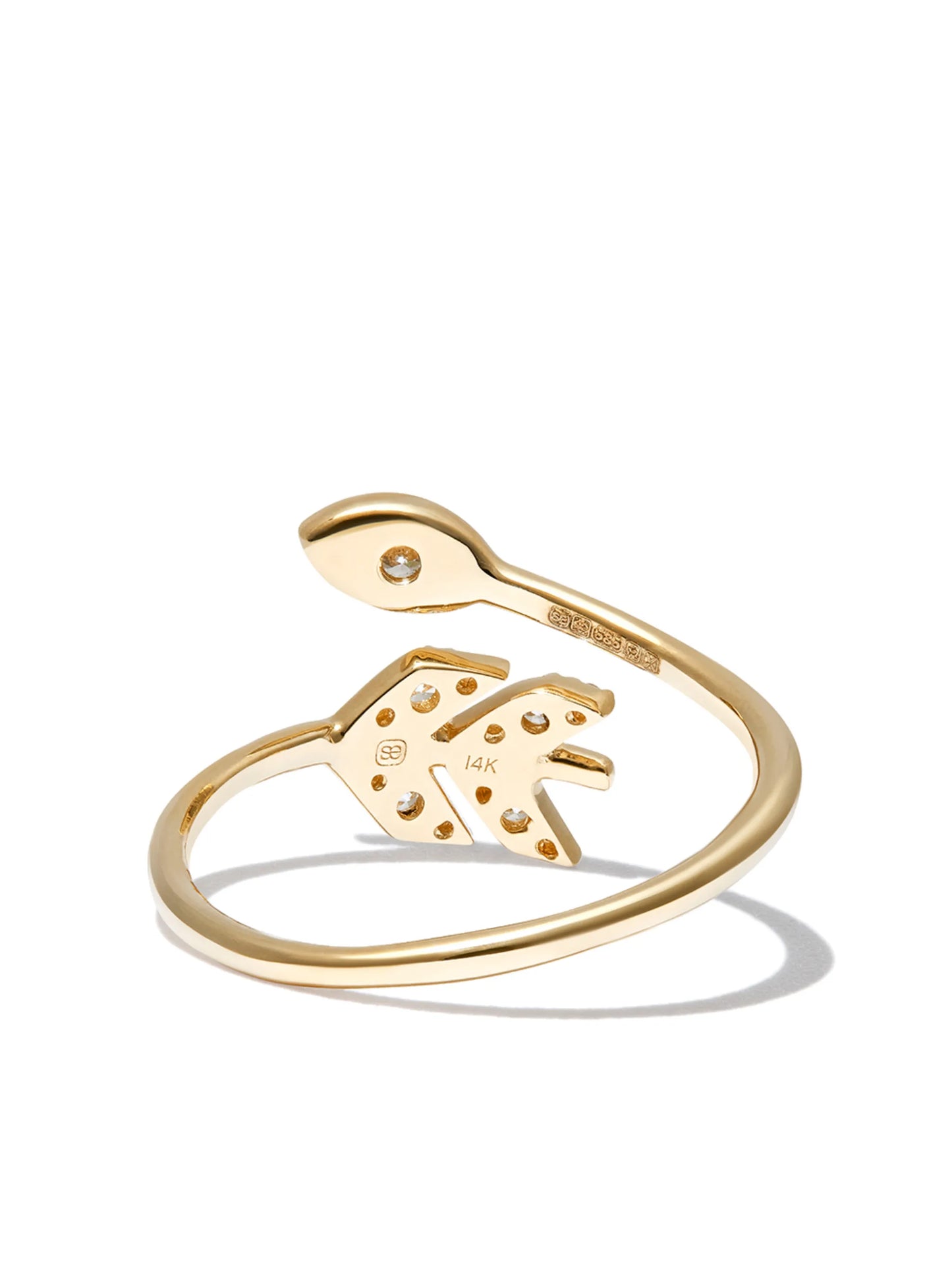 14kt yellow gold Marquis diamond ring