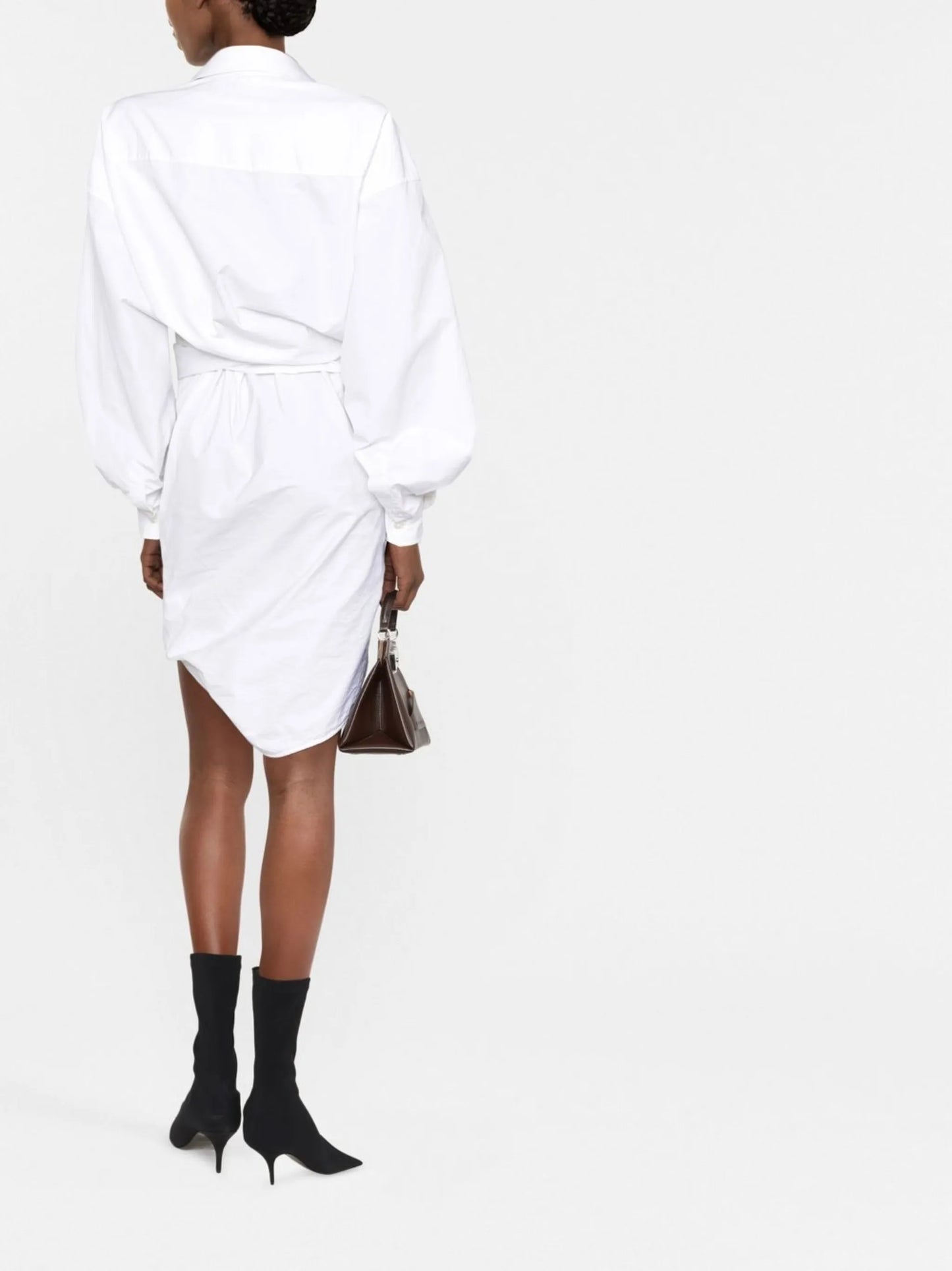wrap shirt dress