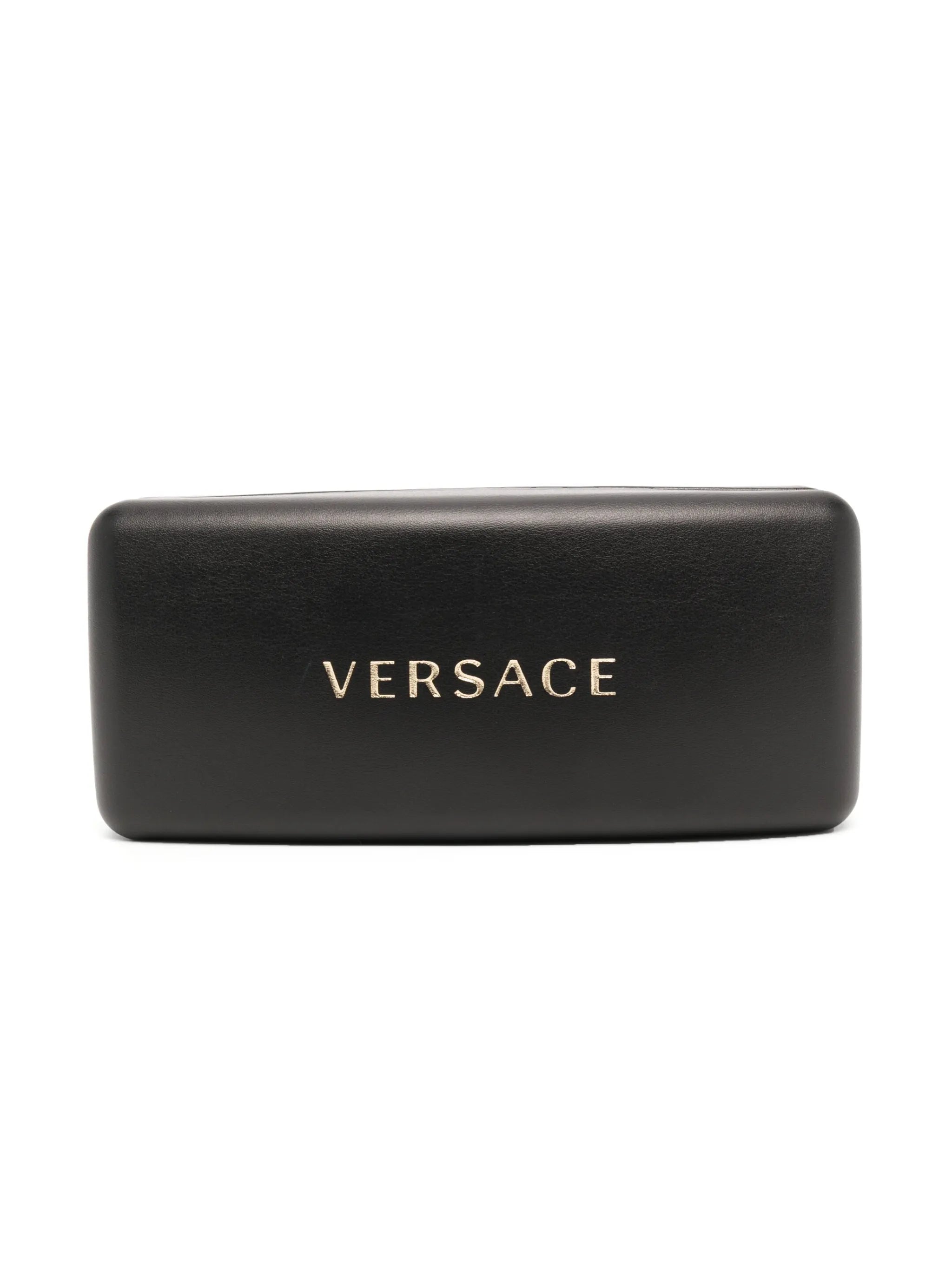logo-plaque round-frame sunglasses