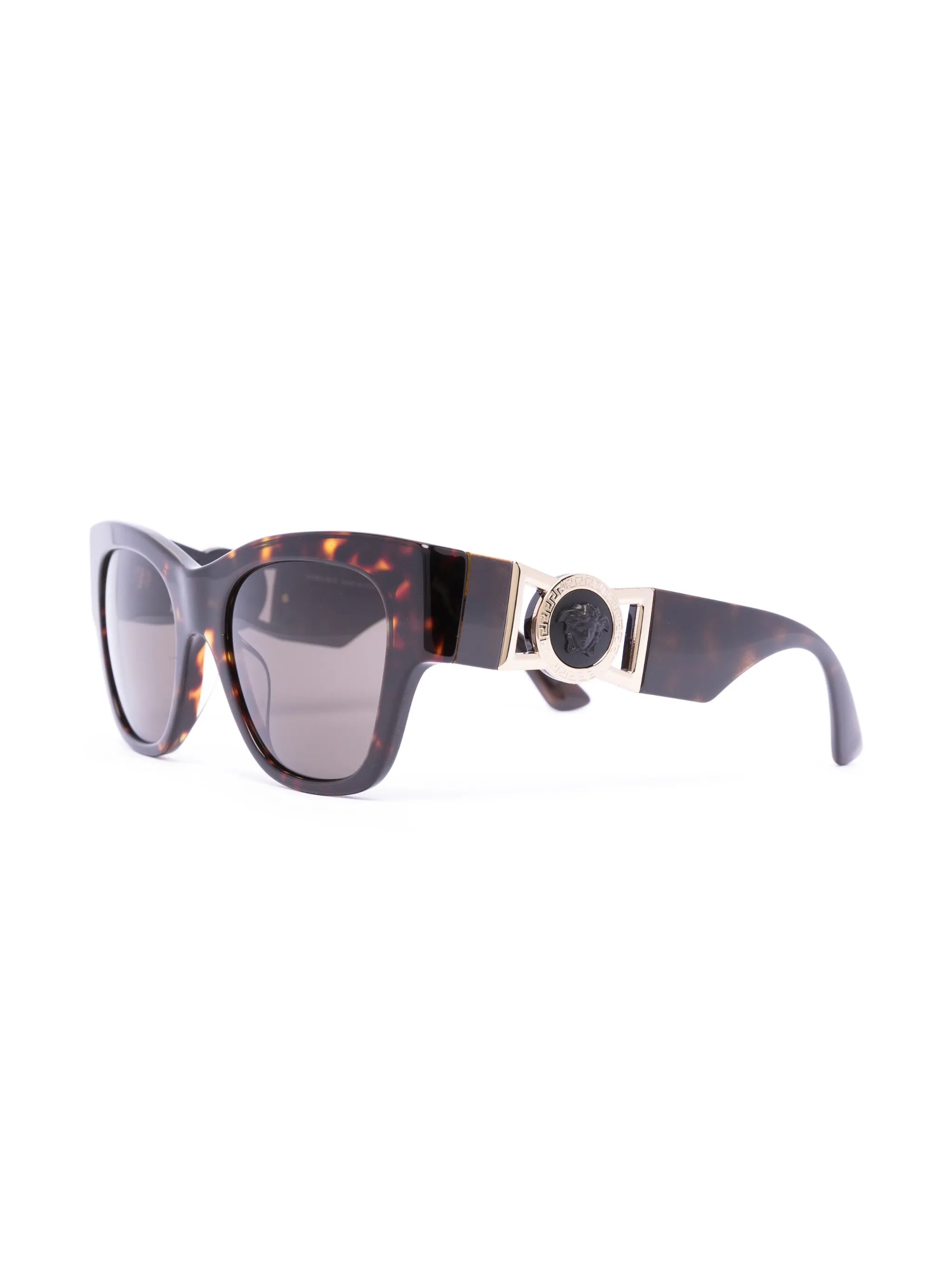 logo-plaque round-frame sunglasses