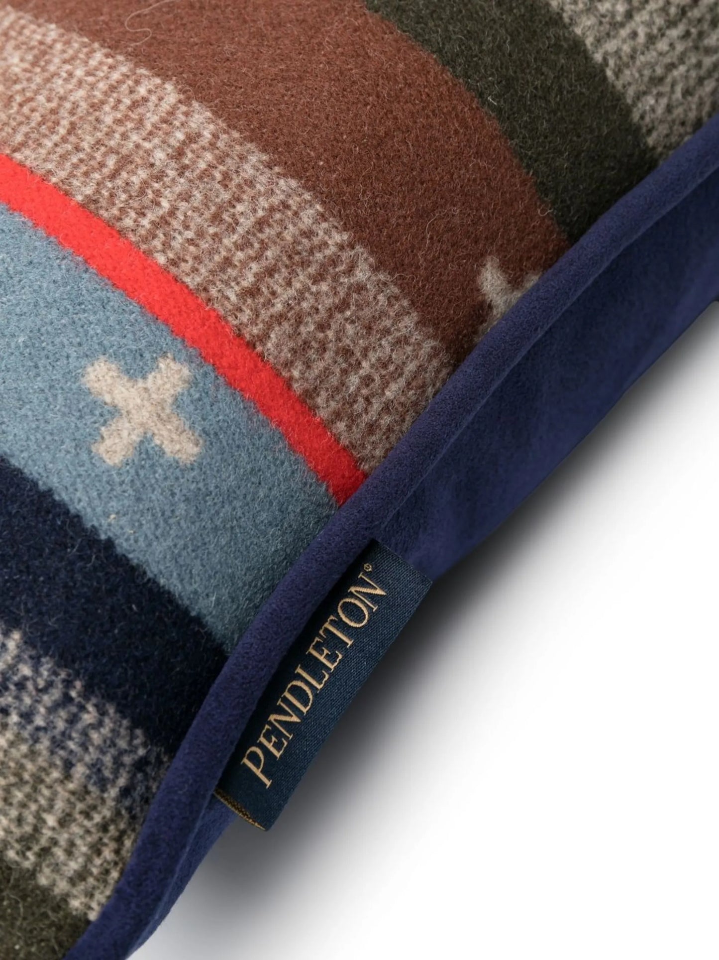 jacquard-panel knit pillow