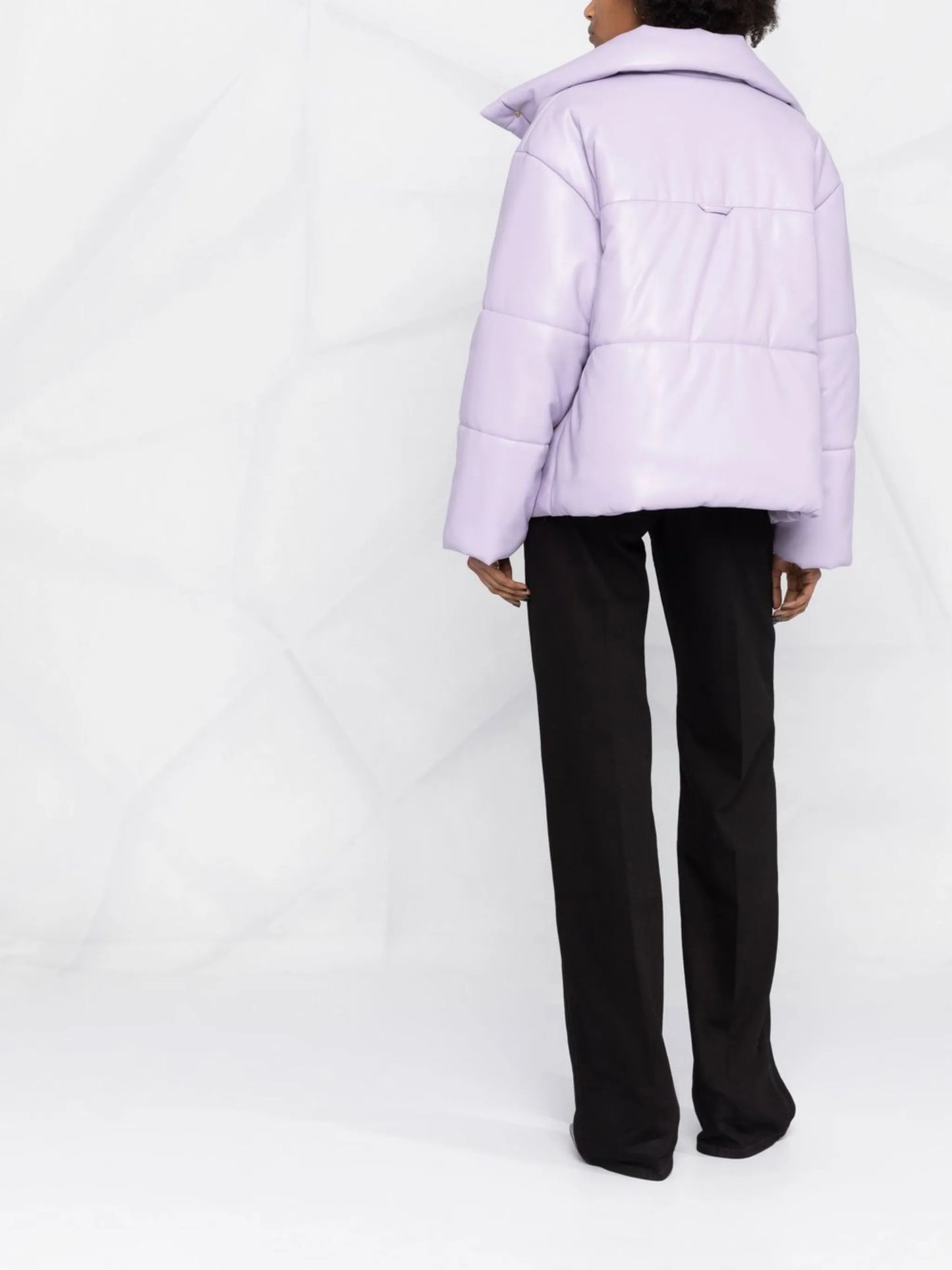 high-neck puffer jacket