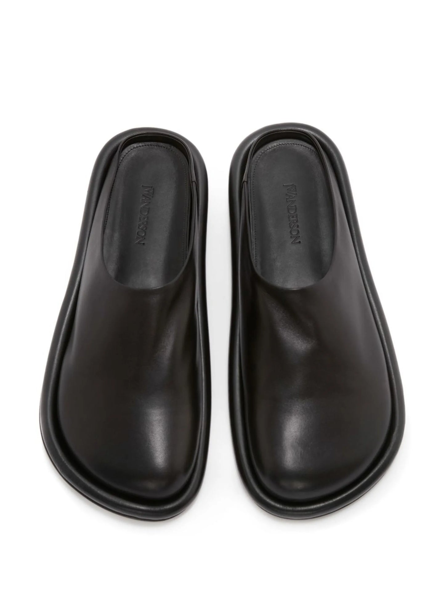 Bumper-Tube leather slippers