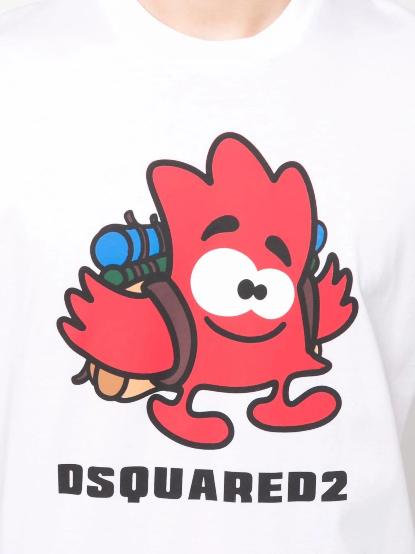 cartoon logo-print T-shirt