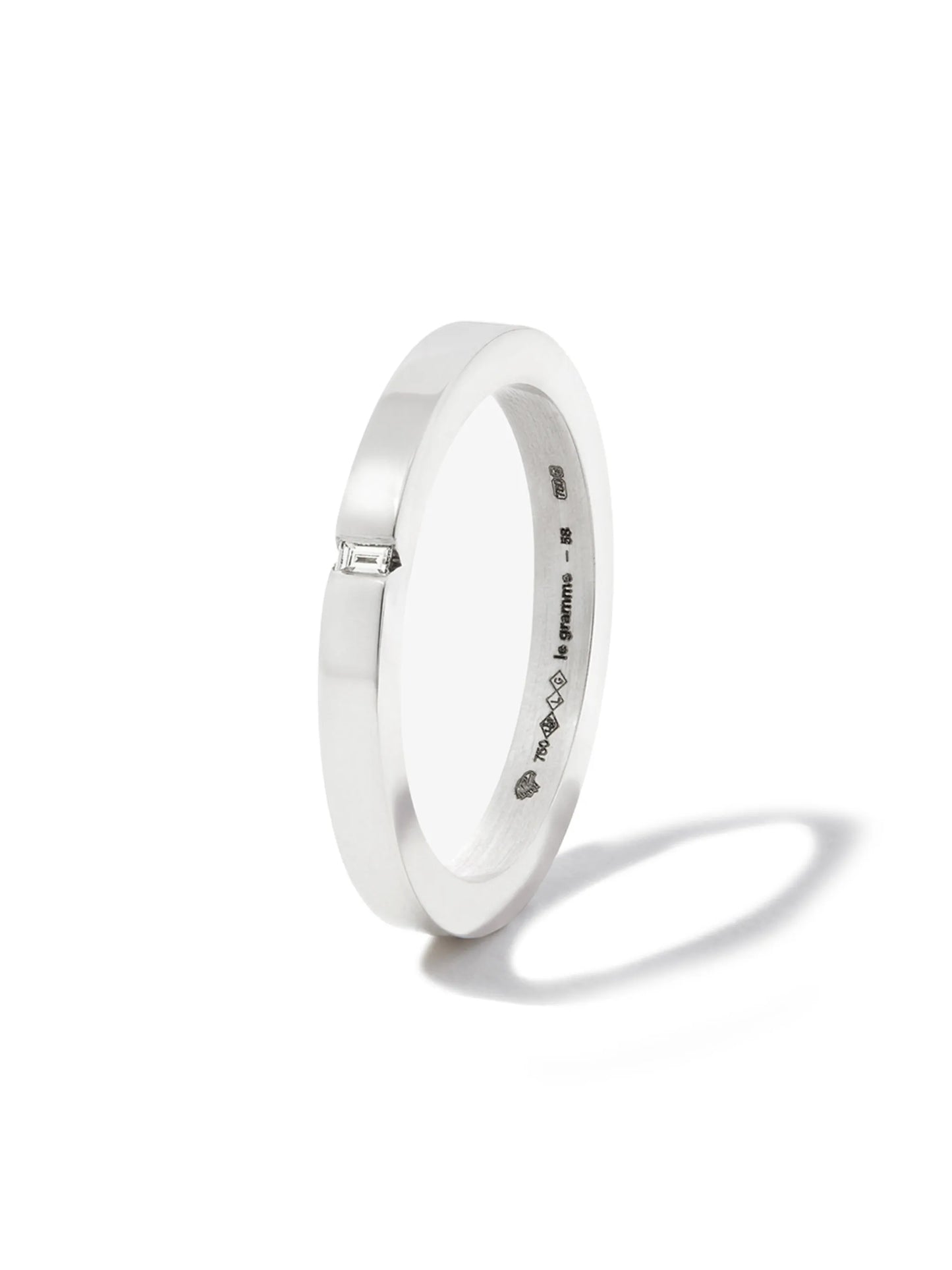 18kt white gold 5g polished 2mm wedding ring