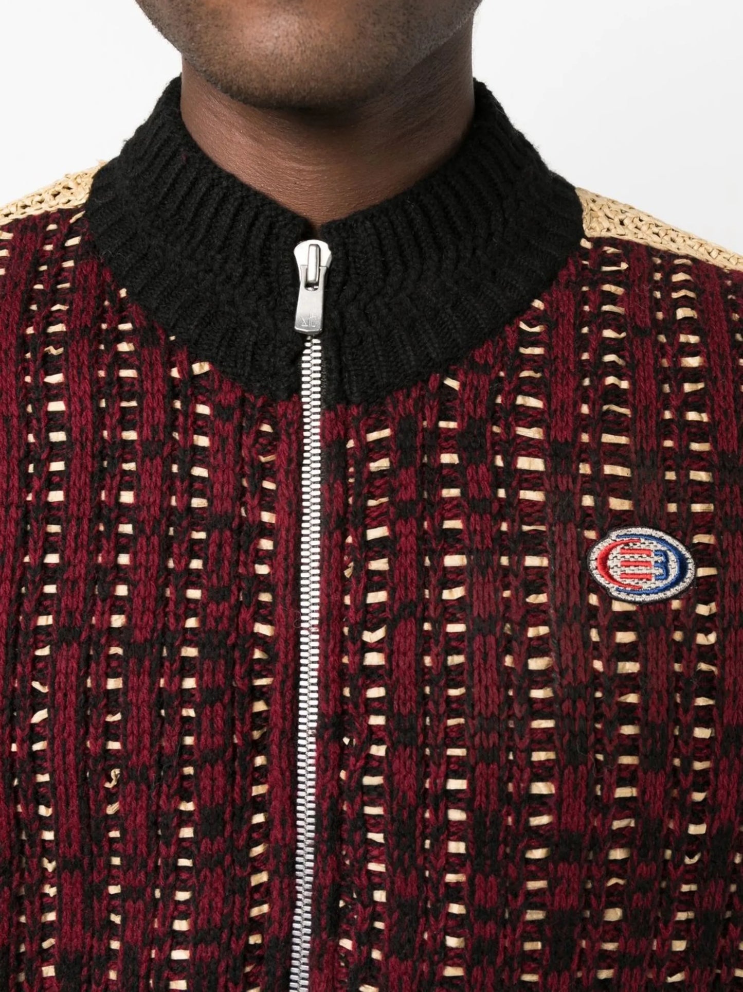 Pistol zip-up cardigan