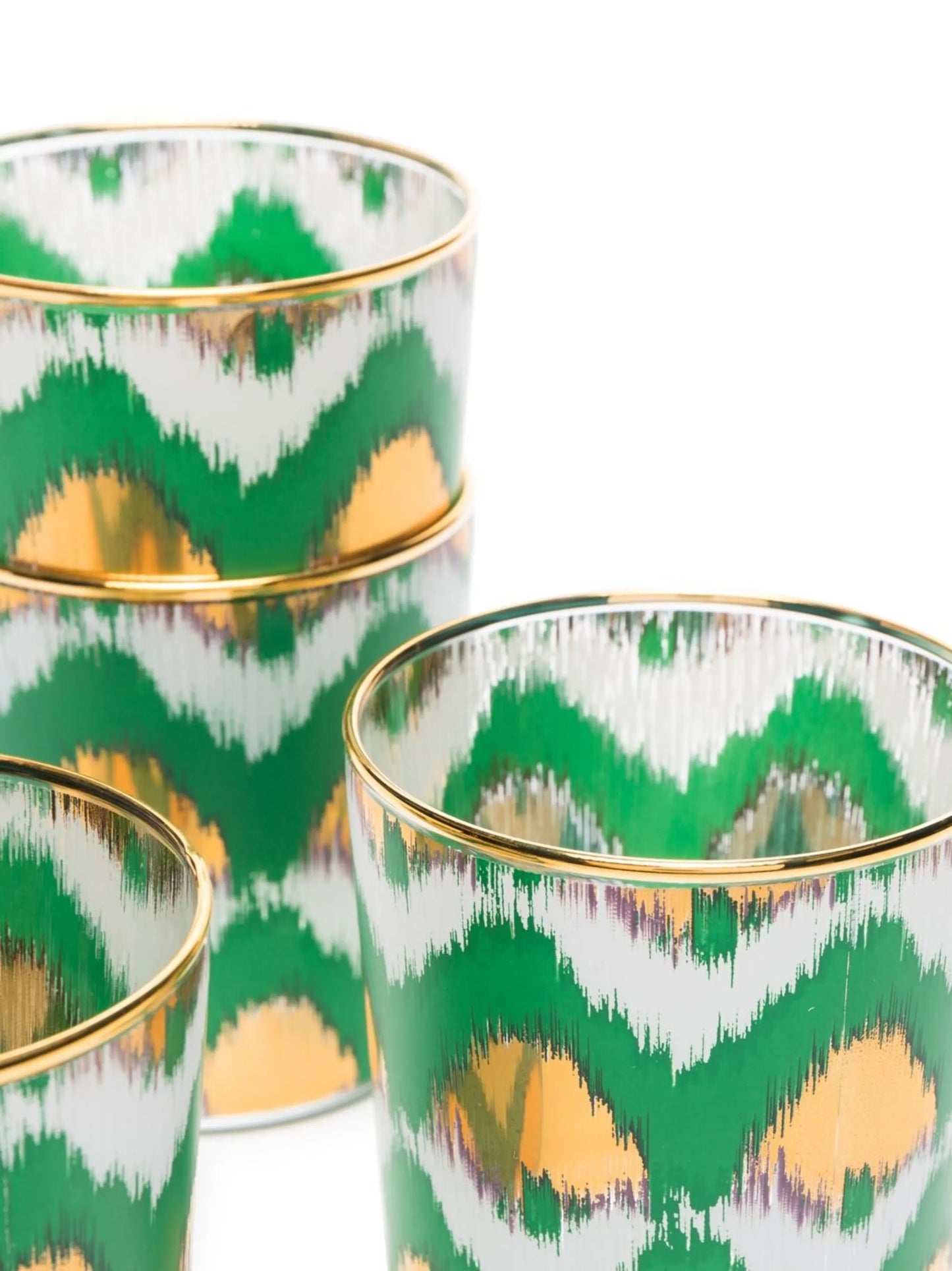 Ikat glass tumbler