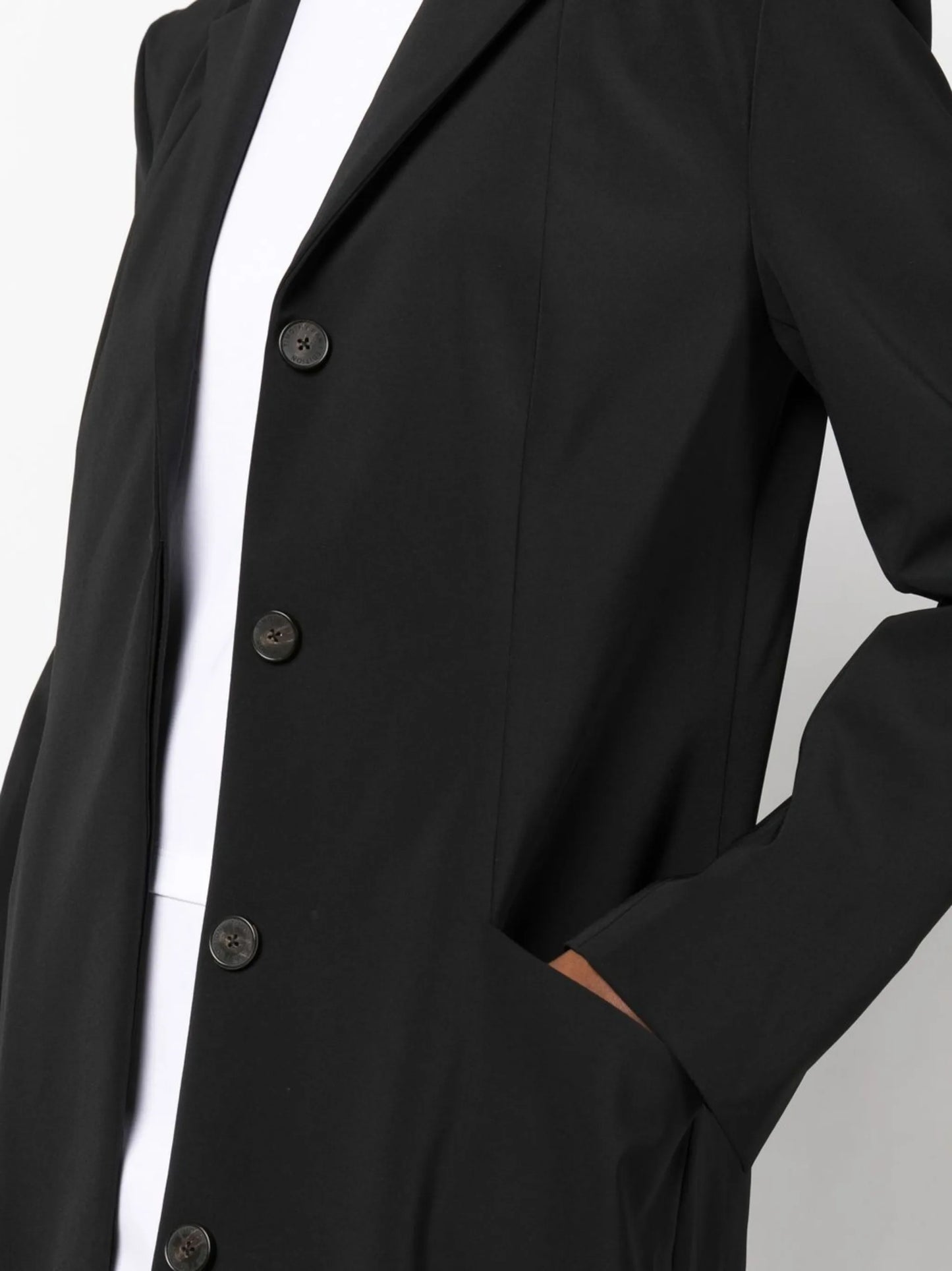 tailored single-breasted coat