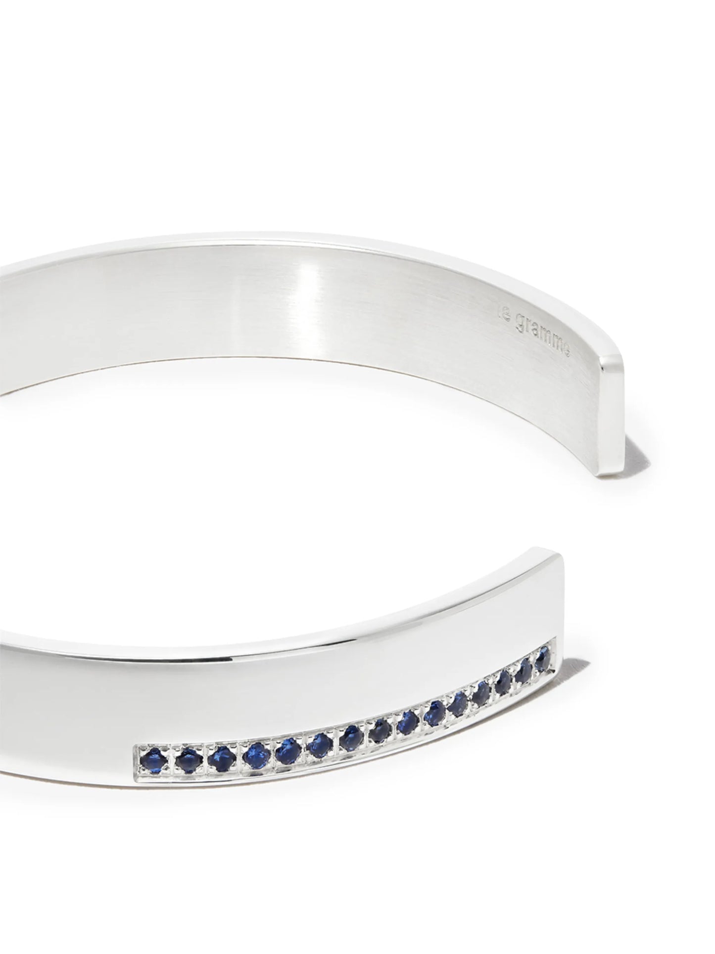 20g sapphire ribbon cuff