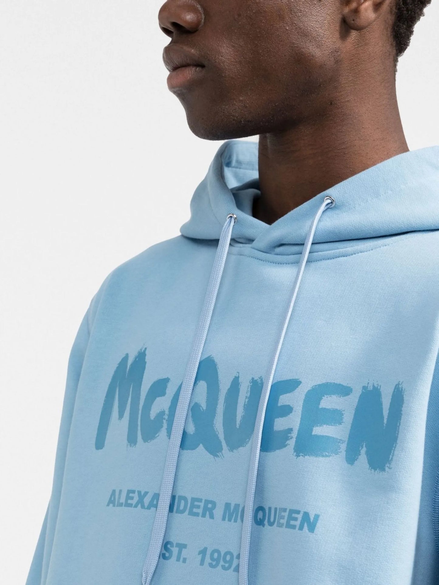 logo-print hooded sweatshirt