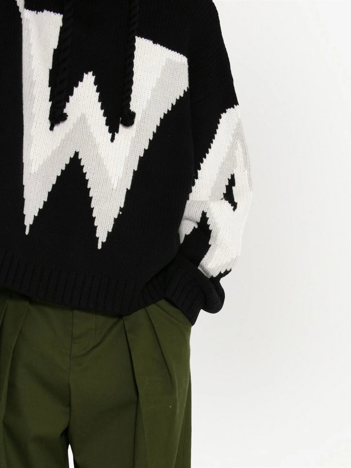 pressed-crease tailored trousers