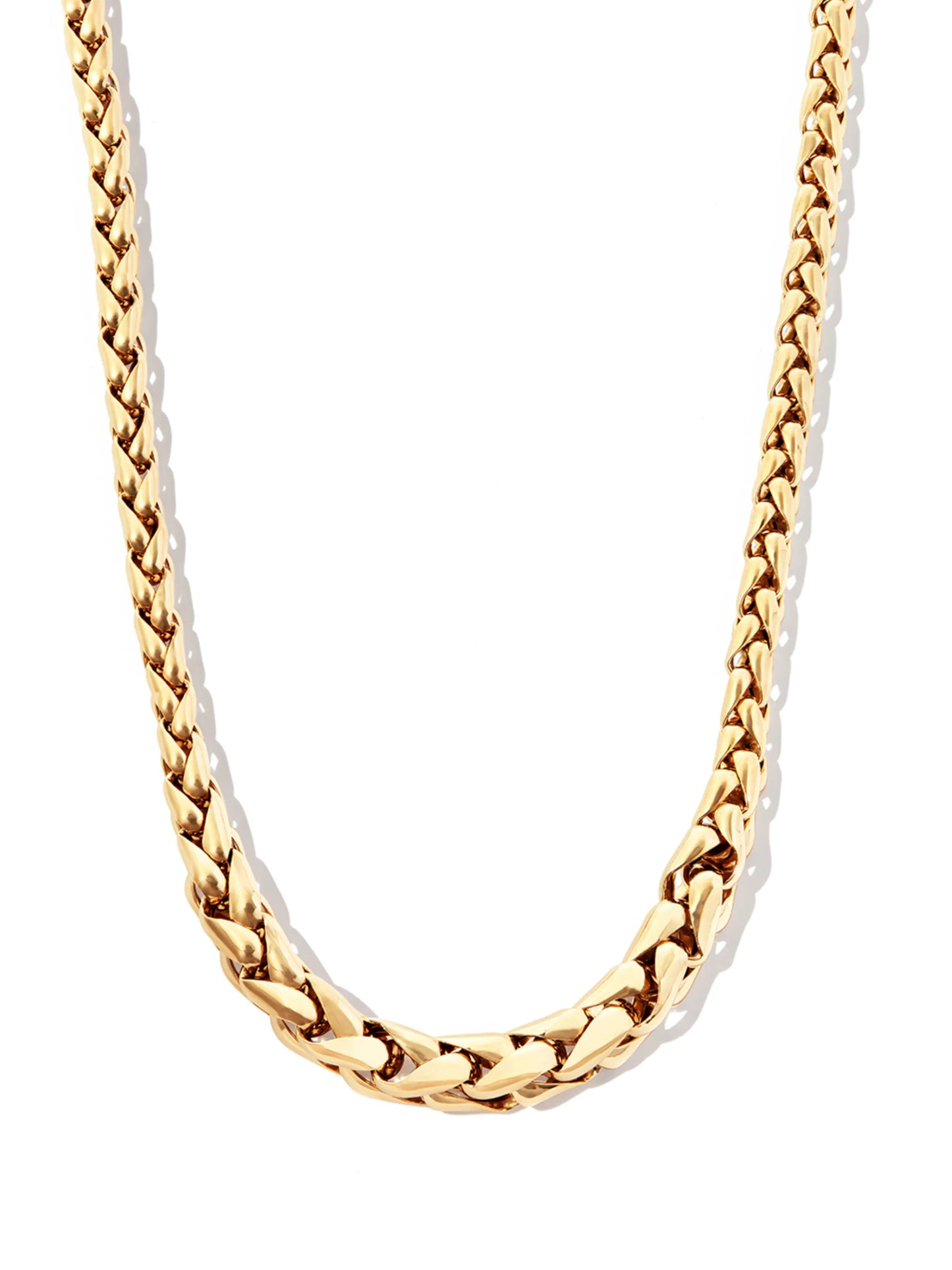 14kt yellow gold twist-chain necklace