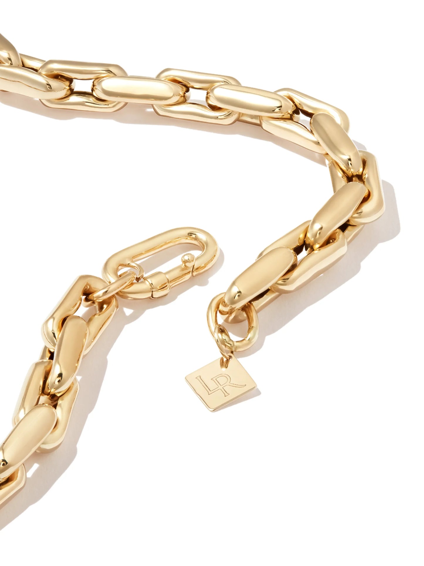 14kt yellow gold chain-link necklace