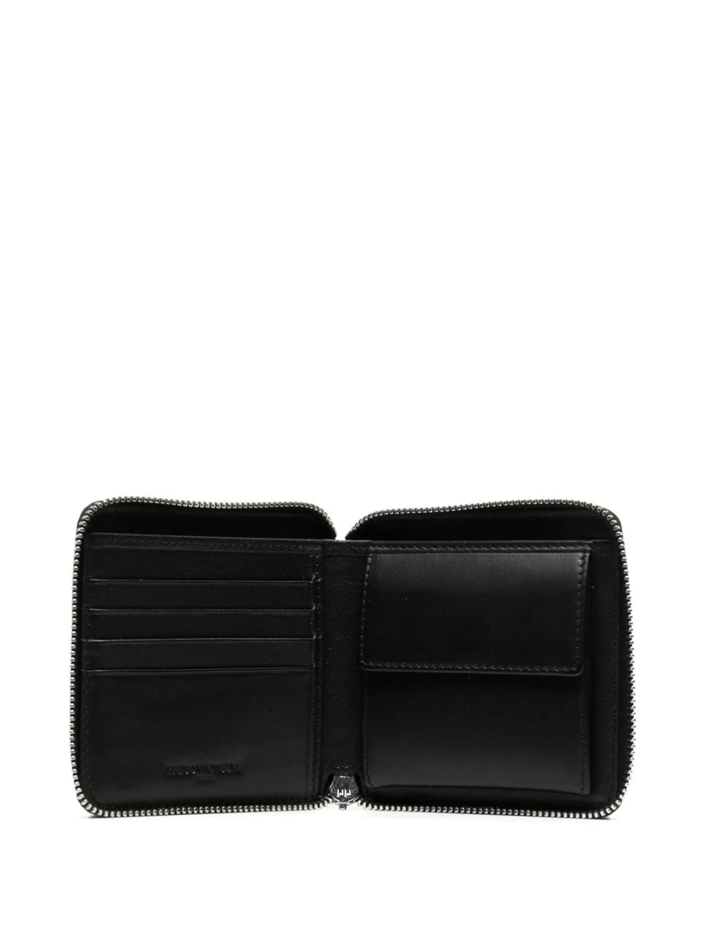 fox motif zip wallet