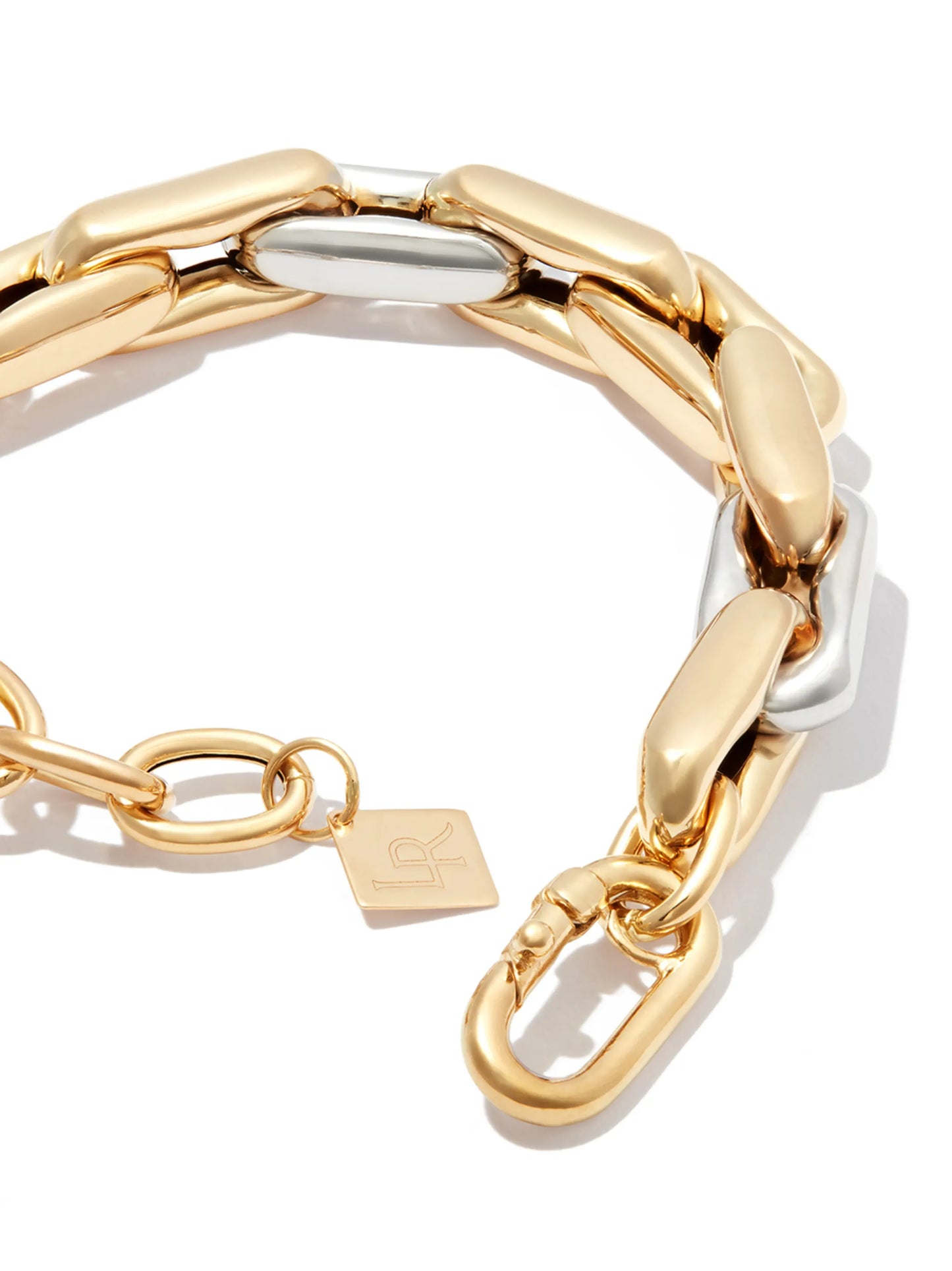 14kt gold chunky chain-link bracelet