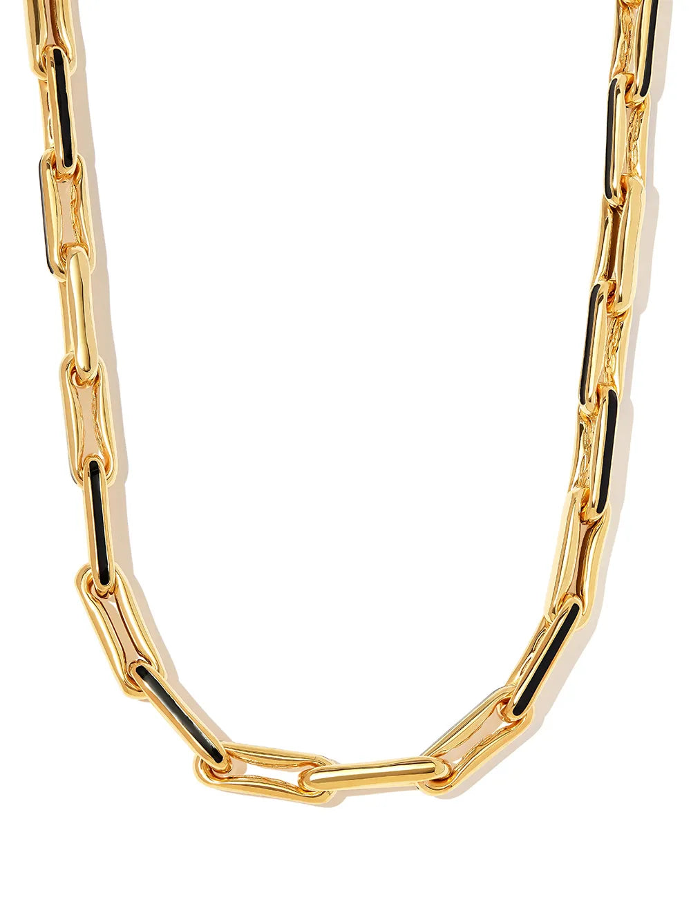14kt yellow gold chain-link necklace