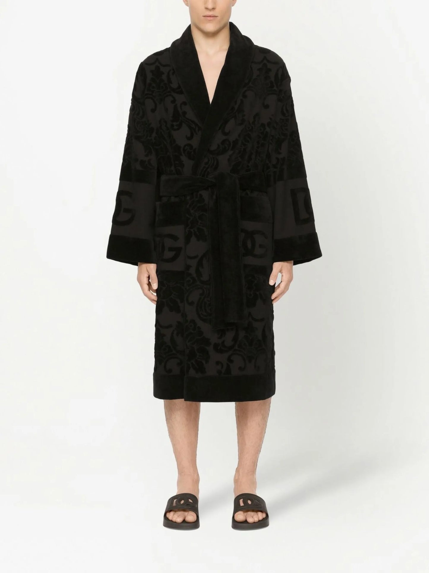terry cotton jacquard bath robe