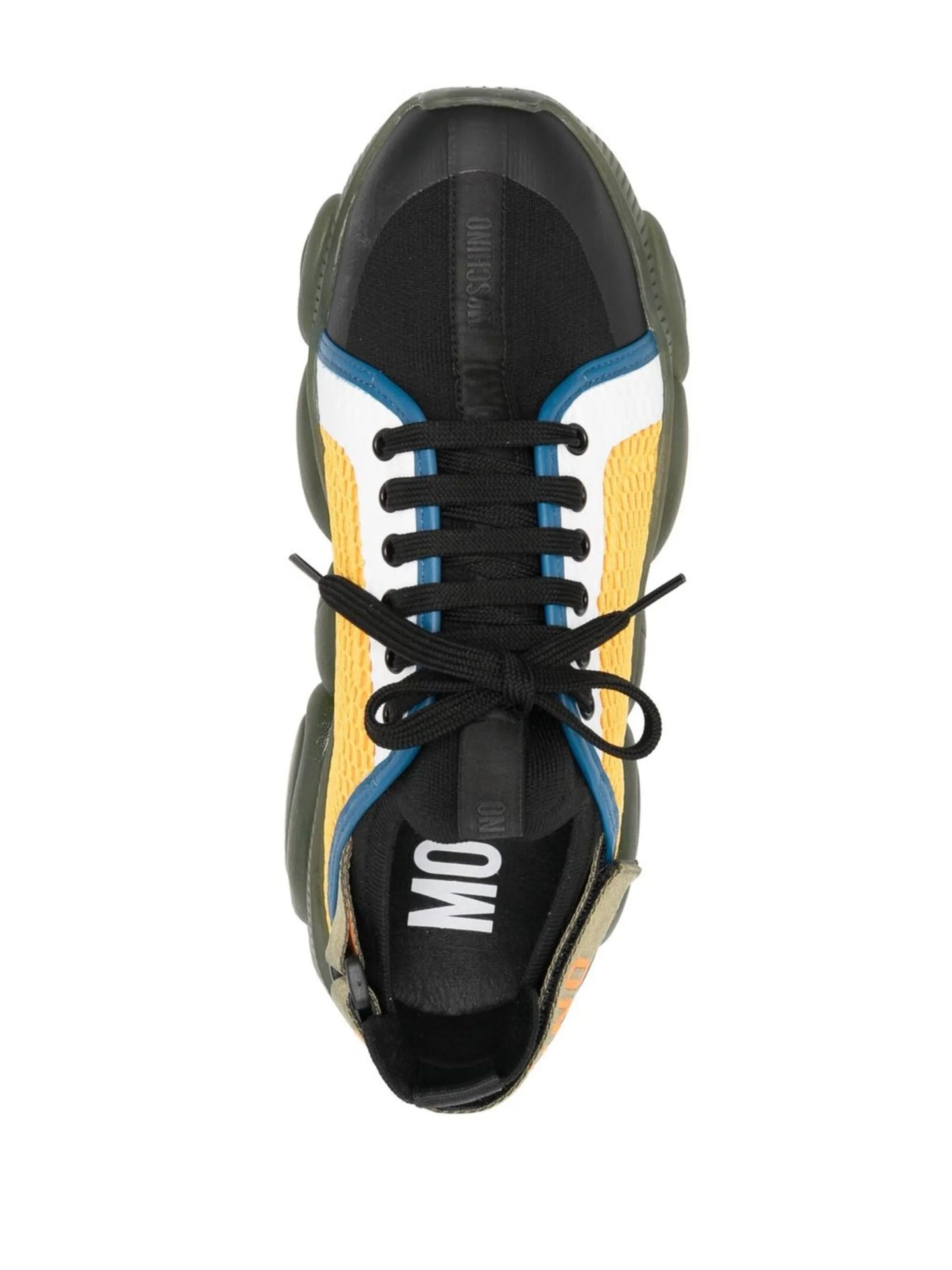 colour-block lace-up sneakers